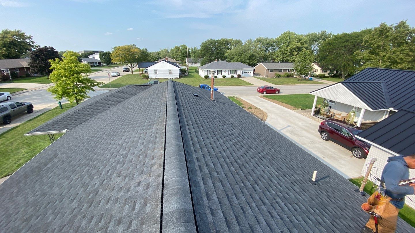 Residential Roofing Installation using GAF Timberline HDZ Charcoal by Nitro Roofing and Construction