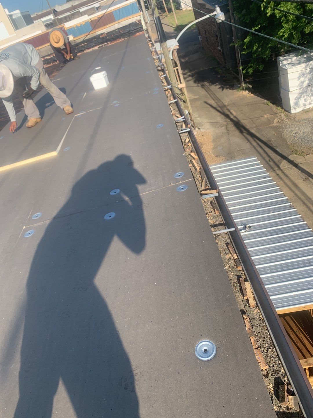Commercial Roofing Installation in DeQueen, AR, using 50 mil PVC by Hostetler Roofing