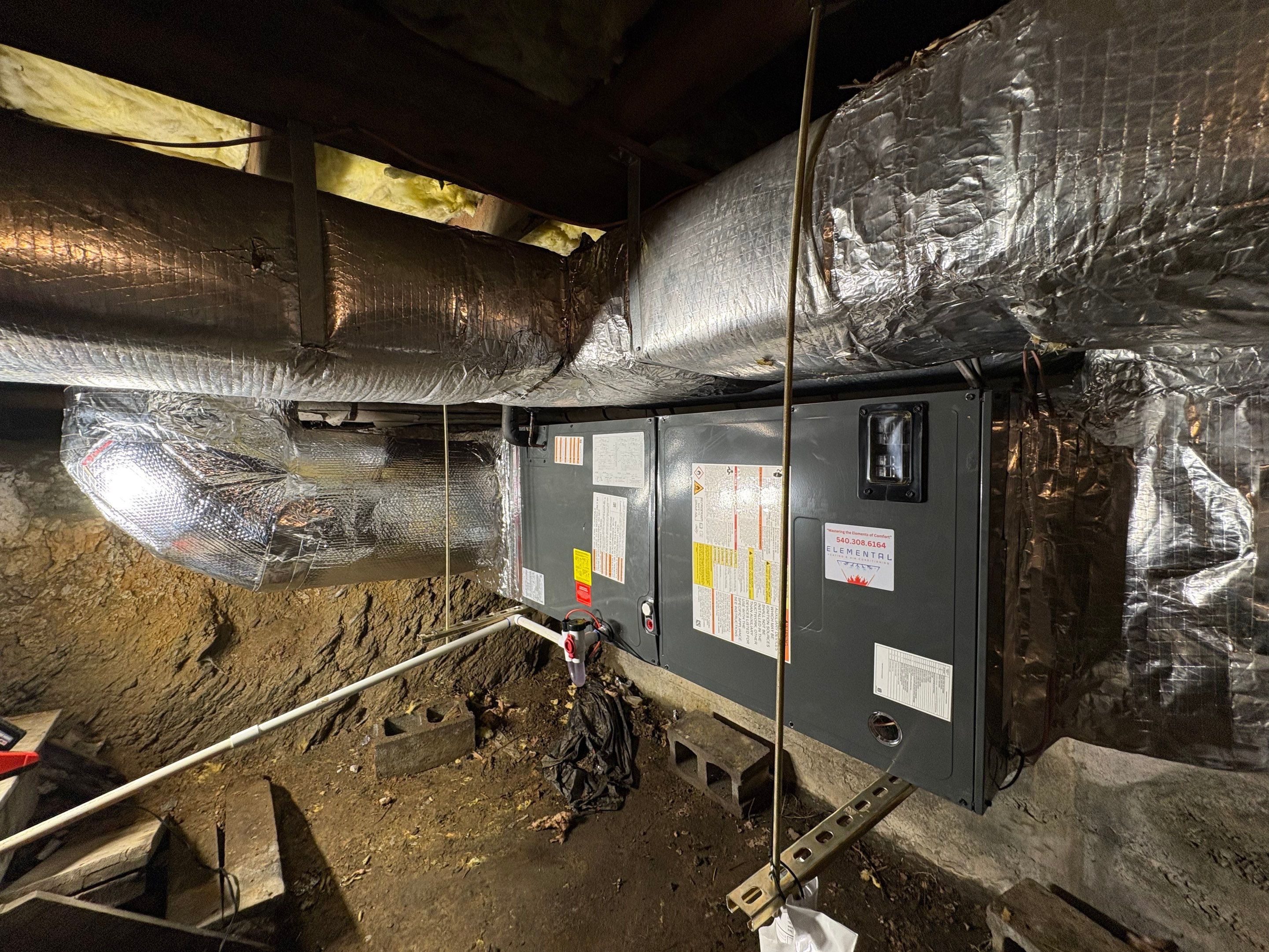 High efficiency system install in New Market by Elemental Heating and air conditioning LLC