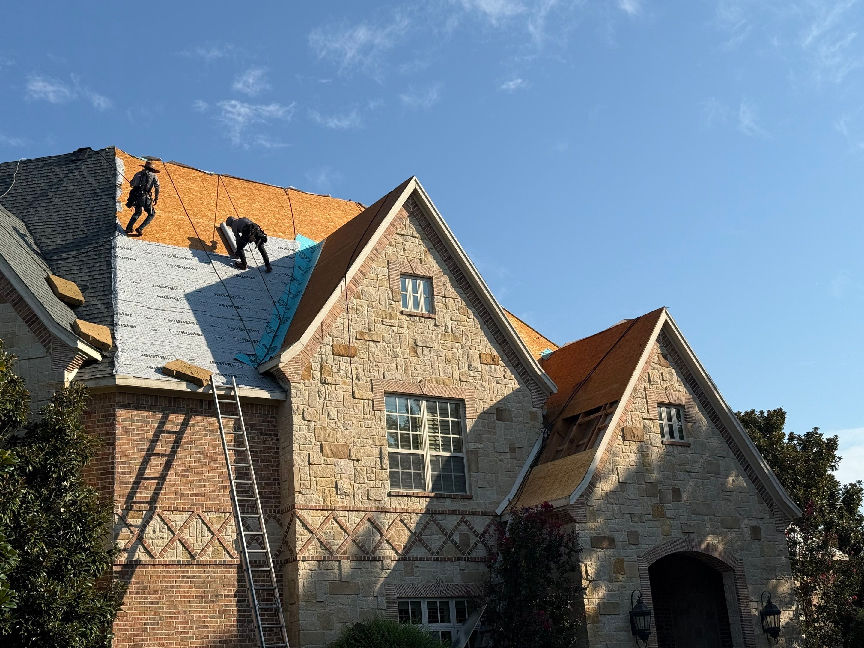 Southlake Texas Estate - Roof, Copper Awning and Gutter Project by First United Roofing & Construction