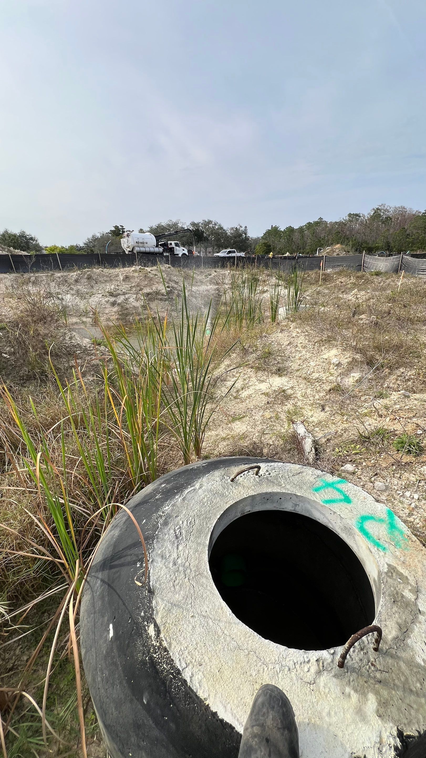 New Residential Construction Community Sewer System Cleaning by APS Power & Water