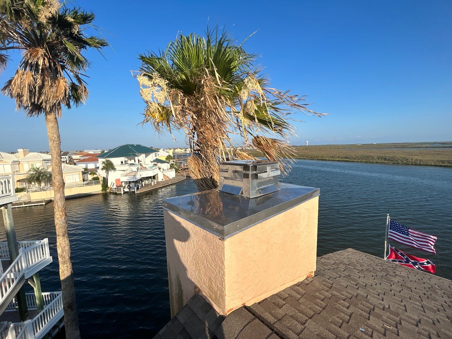 Chimney Cap & Chase Replacement using Galvanized Chimney Cap & Chase by Lighthouse Roofing
