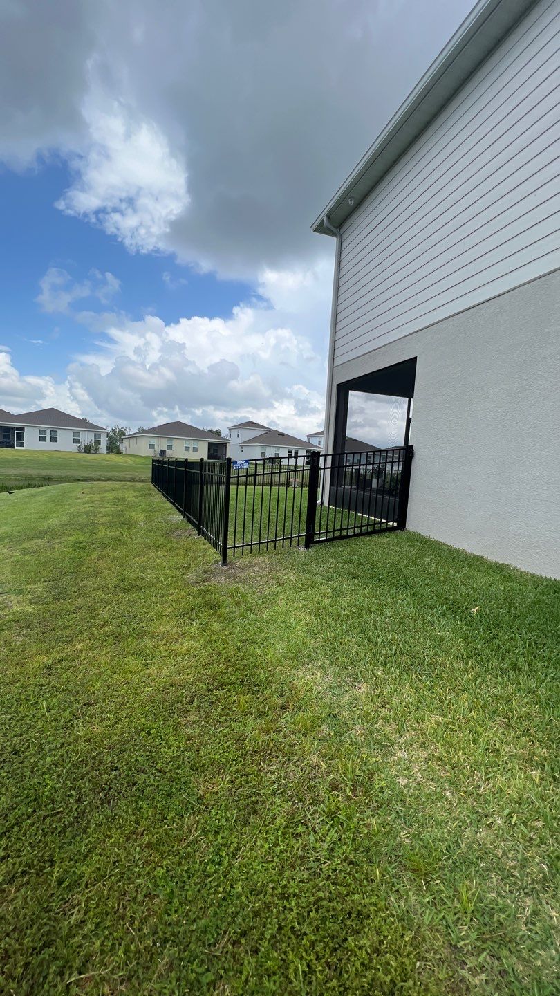 Parrish, FL 4ft. Tall 3-rail Black Aluminum Fence by Asap fence and gates, LLC