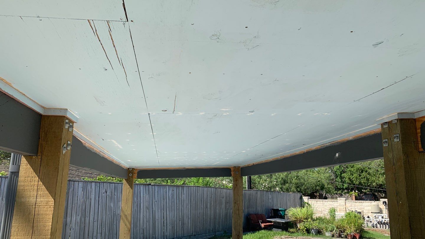 Beautiful pool side build by Bayfront Roofing and Construction