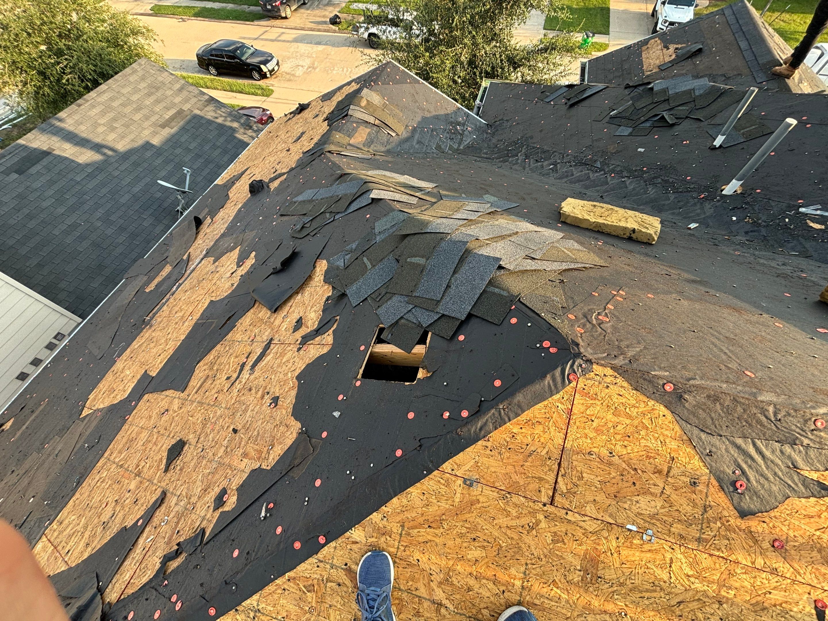 Houston Reroof Project Post Hurricane Beryl by Berry Good Roofing