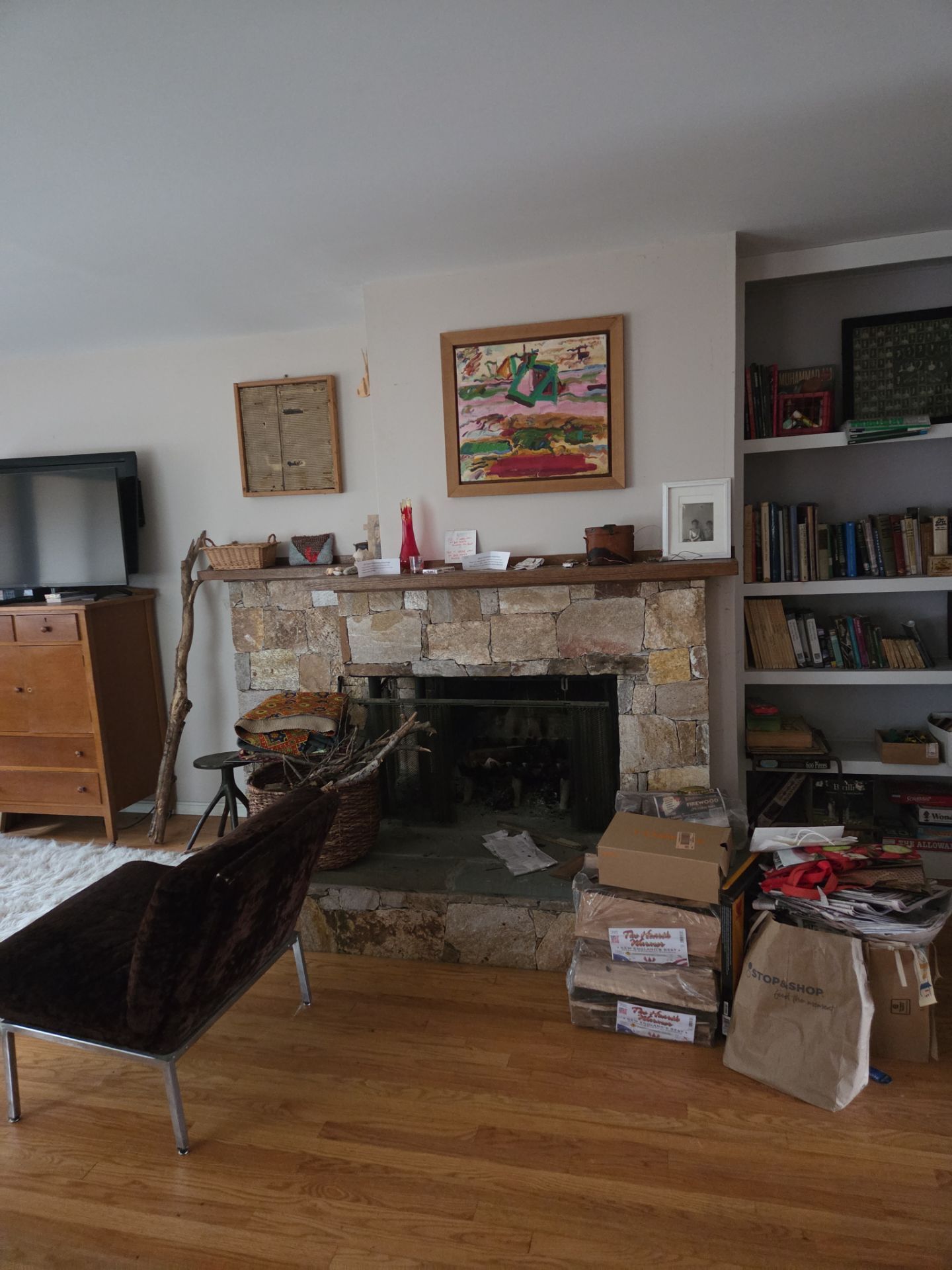 Wood Fireplace Replaced by Neighborhood Chimney Services 