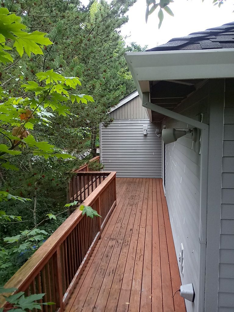 Deck Restoration using Armstrong-Clark Semi-Transparent Cedar 97229 by Paul Schopp