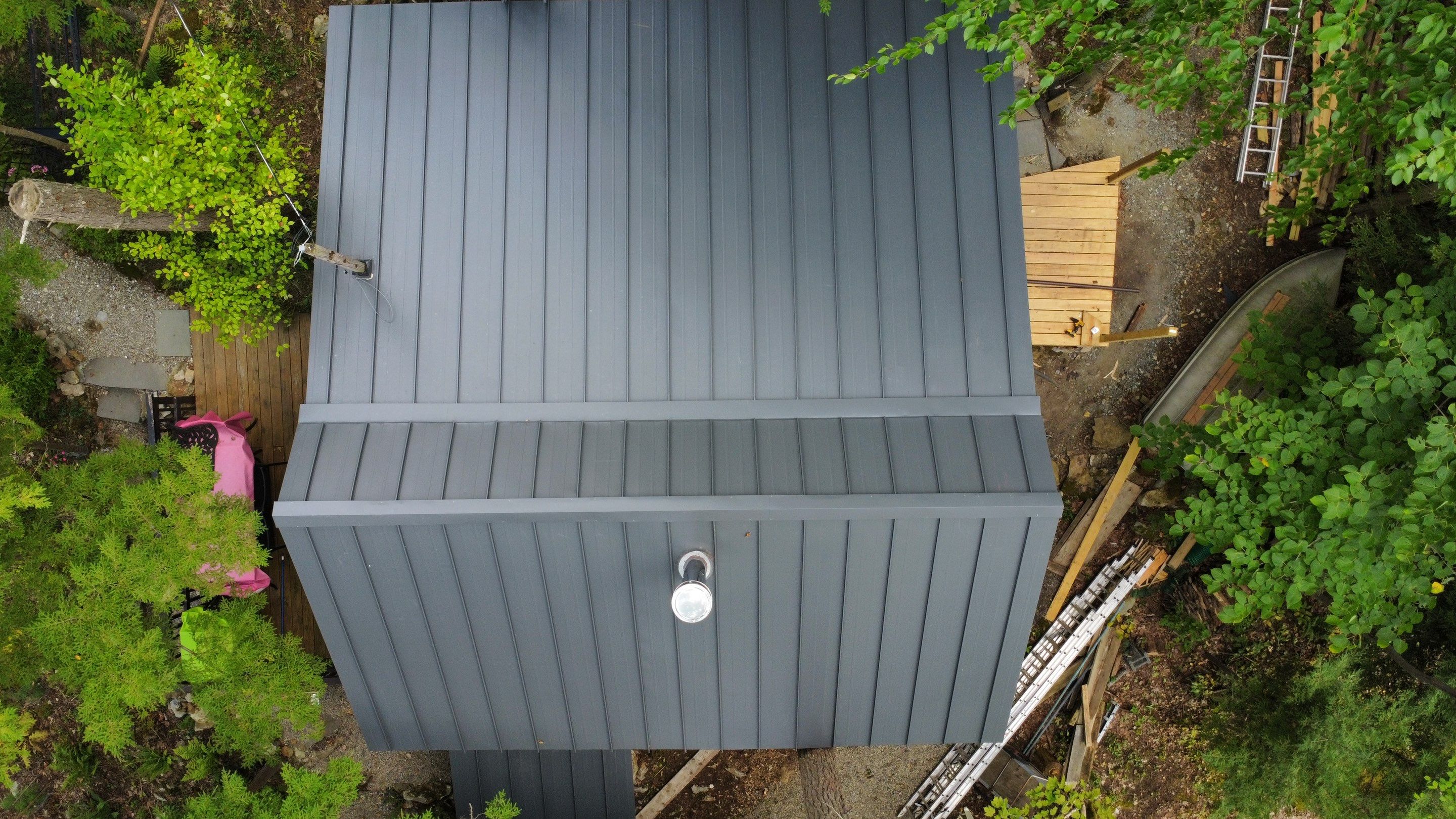 Standing Seam Metal Roof using Aluminum 032GA by CMNG LLC