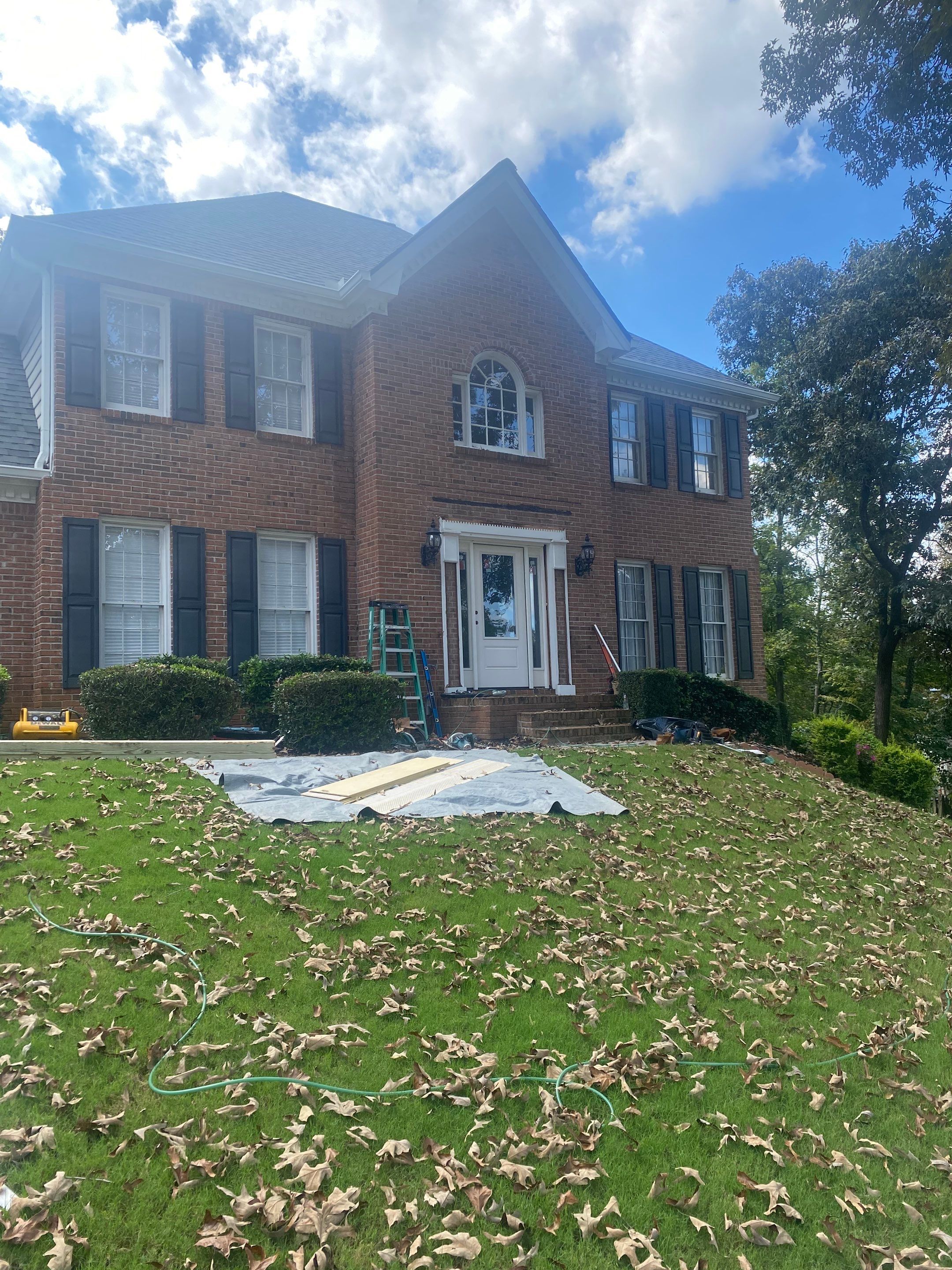 Custom Portico Construction and Siding Replacement in Alpharetta by Swift Home Renovations