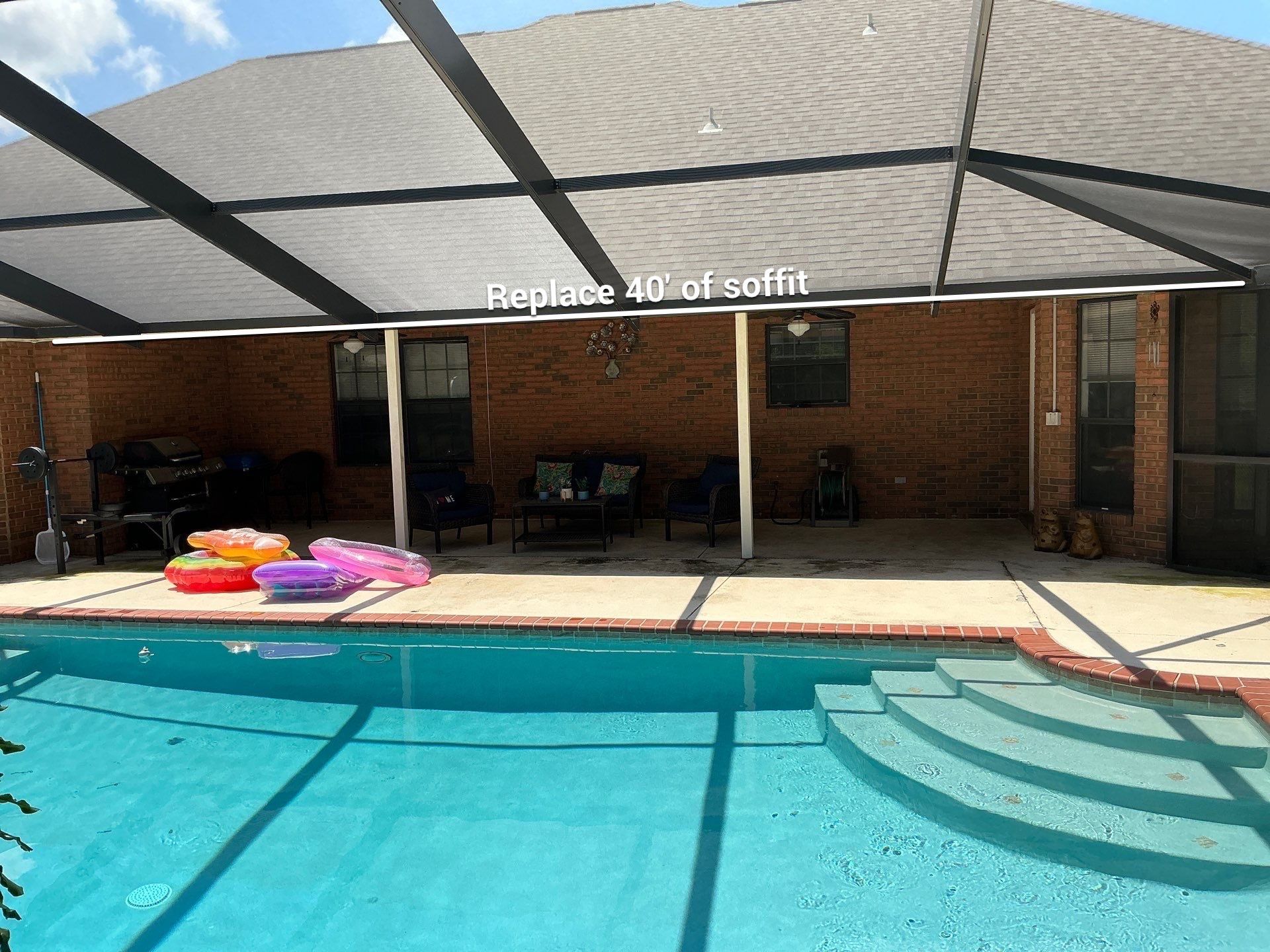 New Soffit, Fascia, and 6 -K Gutter Installation in Panama City FL by Gutter Professors