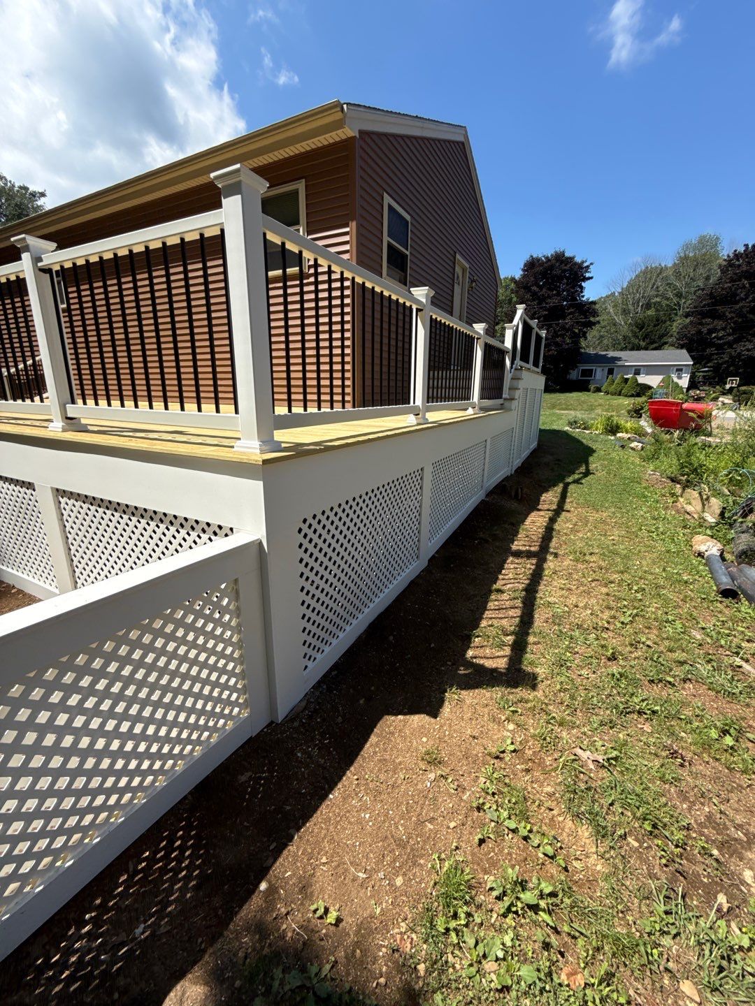 Custom Pressure-Treated Deck and Accessible Ramp Installation in York by Sensible Home Solutions