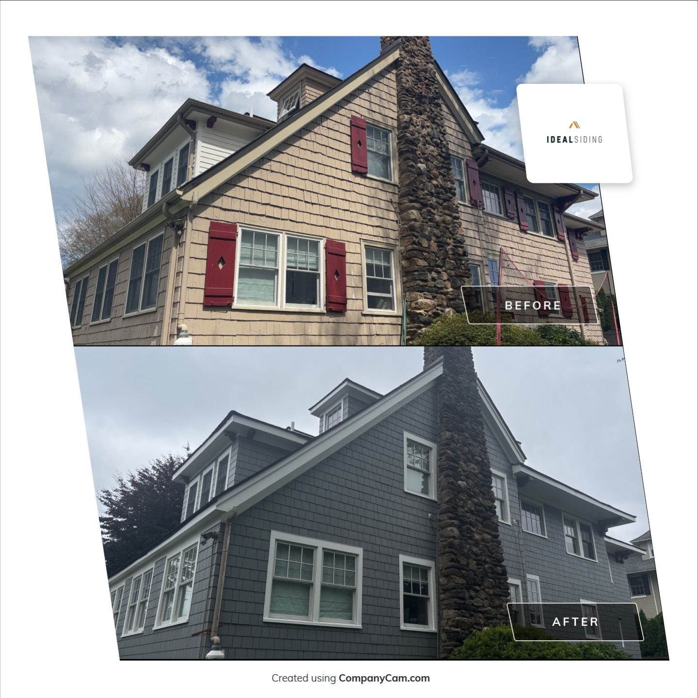 James Hardie Shingle on a Historic Craftsman in New Rochelle, NY by Ideal Siding - Westchester