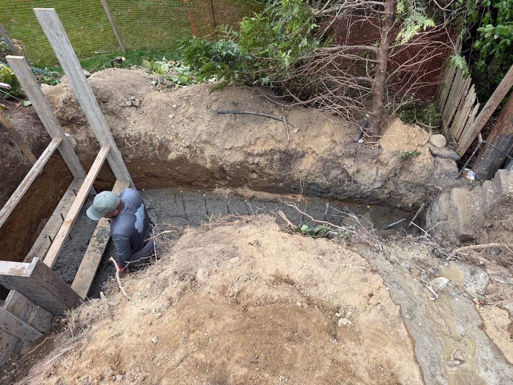 Concrete Retaining Wall Construction in Port Washington by Medina Design & Development Group