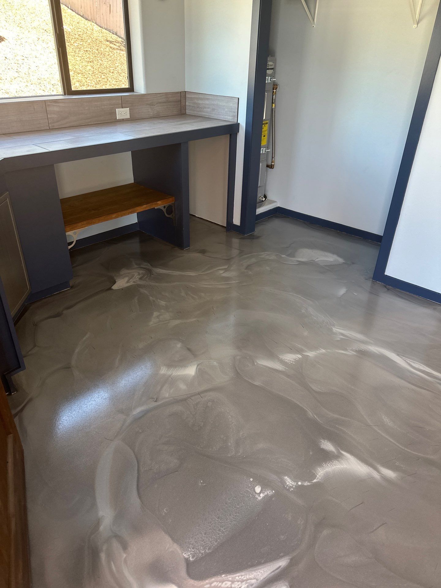 Metallic Epoxy Interior Floor Installation for Paso Robles Cottage by MGP Coatings