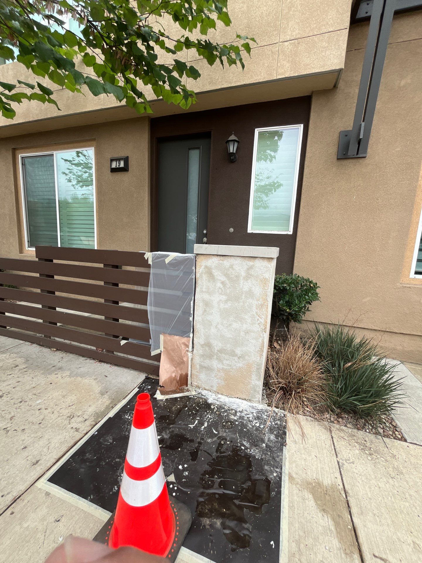 Pillar Stucco Repair in Glendora by One Stop Source
