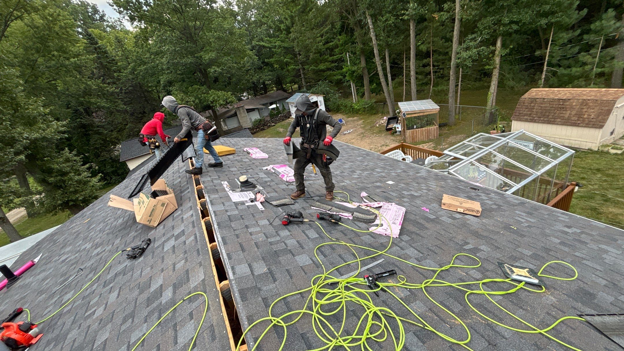 Roof Replacement using Owens Corning Williamsburg Grey by 180 Contractors