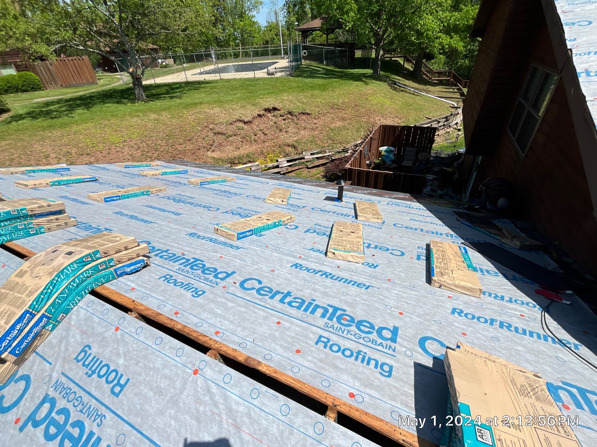 Commercial Roofing Installation using Certainteed Landmark Pro Shingles by Fahey Roofing + Contracting