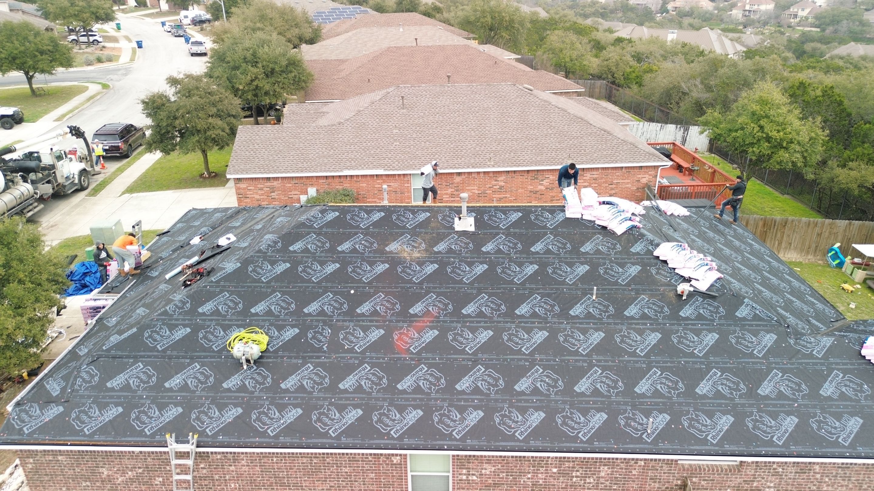 Residential Roof Replacement using 30 Year Laminate Shingles with High Profile Ridge by Premier Roofing and Contracting