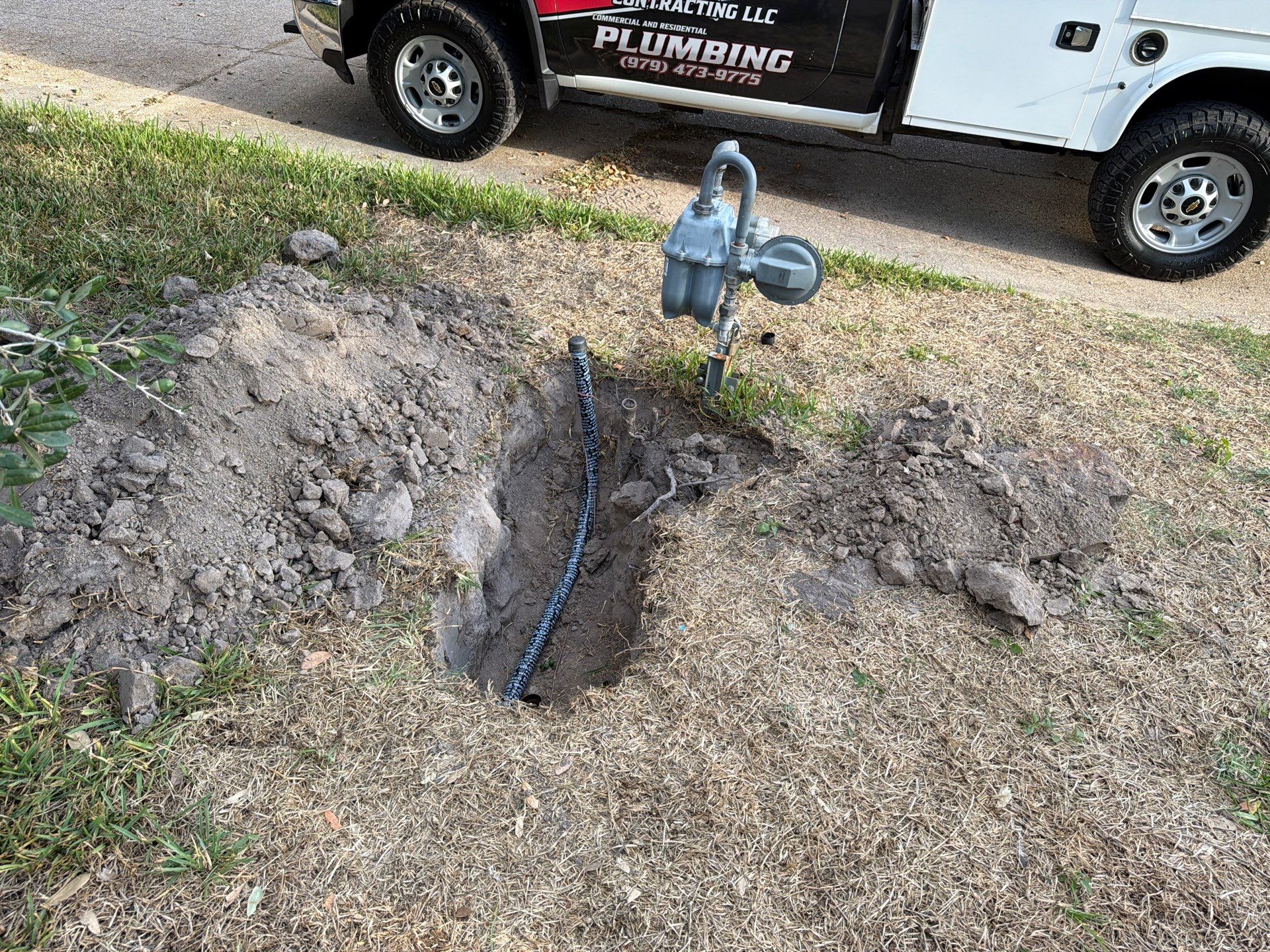 Exterior Gas Line Replacement and Pressure Test in Bryan by 4L Contracting LLC