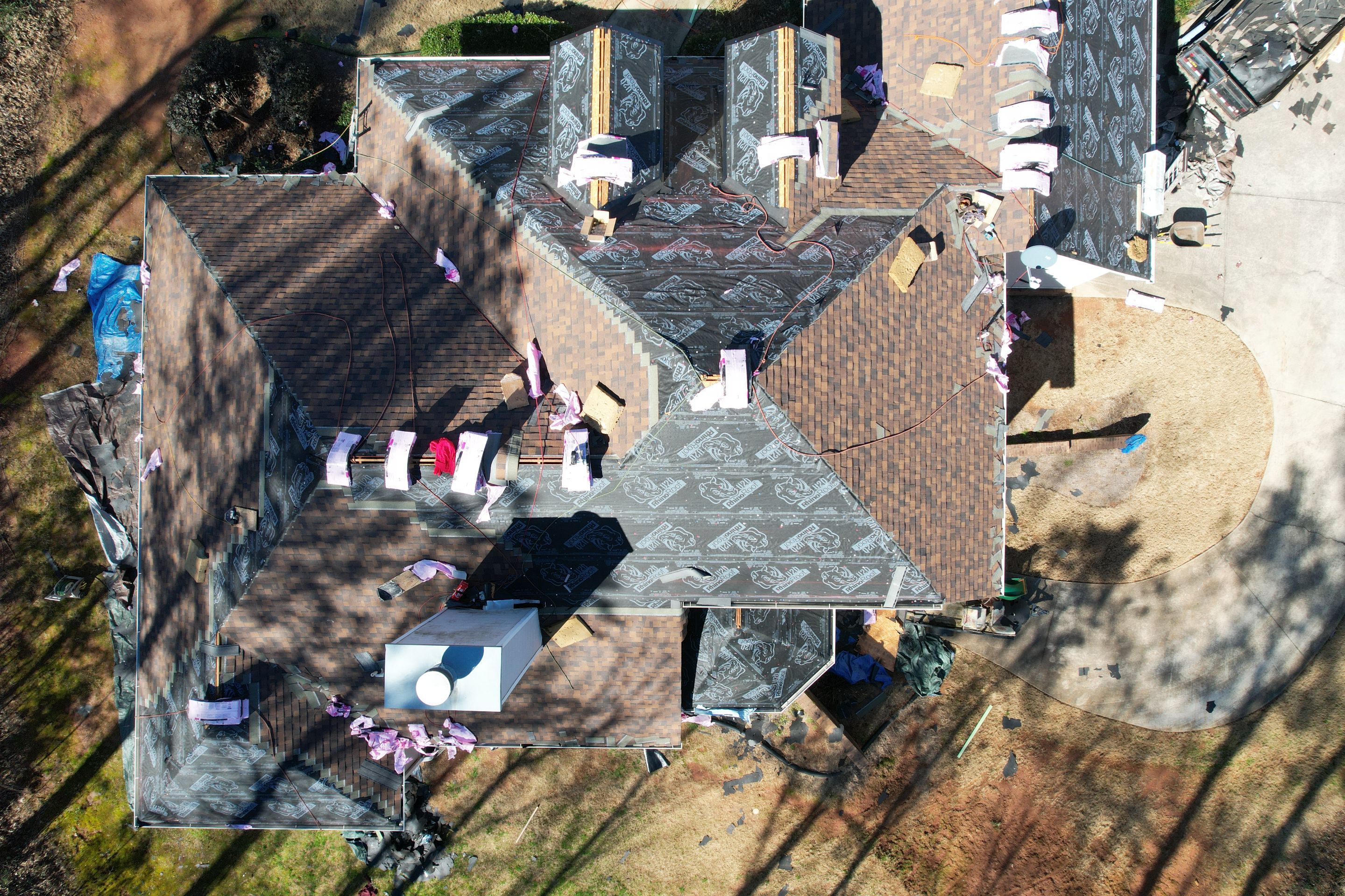 Residential Roofing Installation using Owens Corning by Inspector Roofing and Restoration