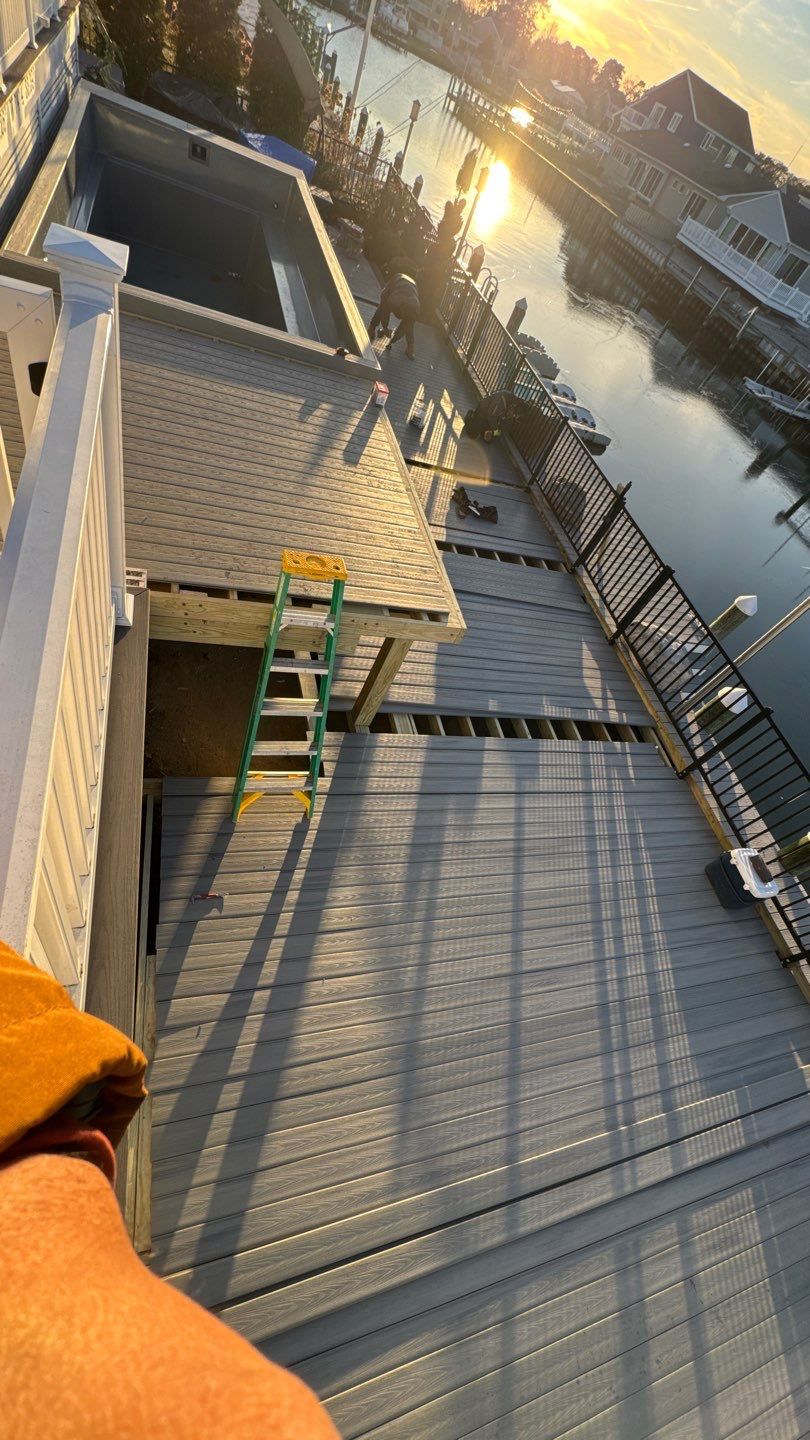 New Deck using Deckorators Venture - Color Saltwater by deck guardian