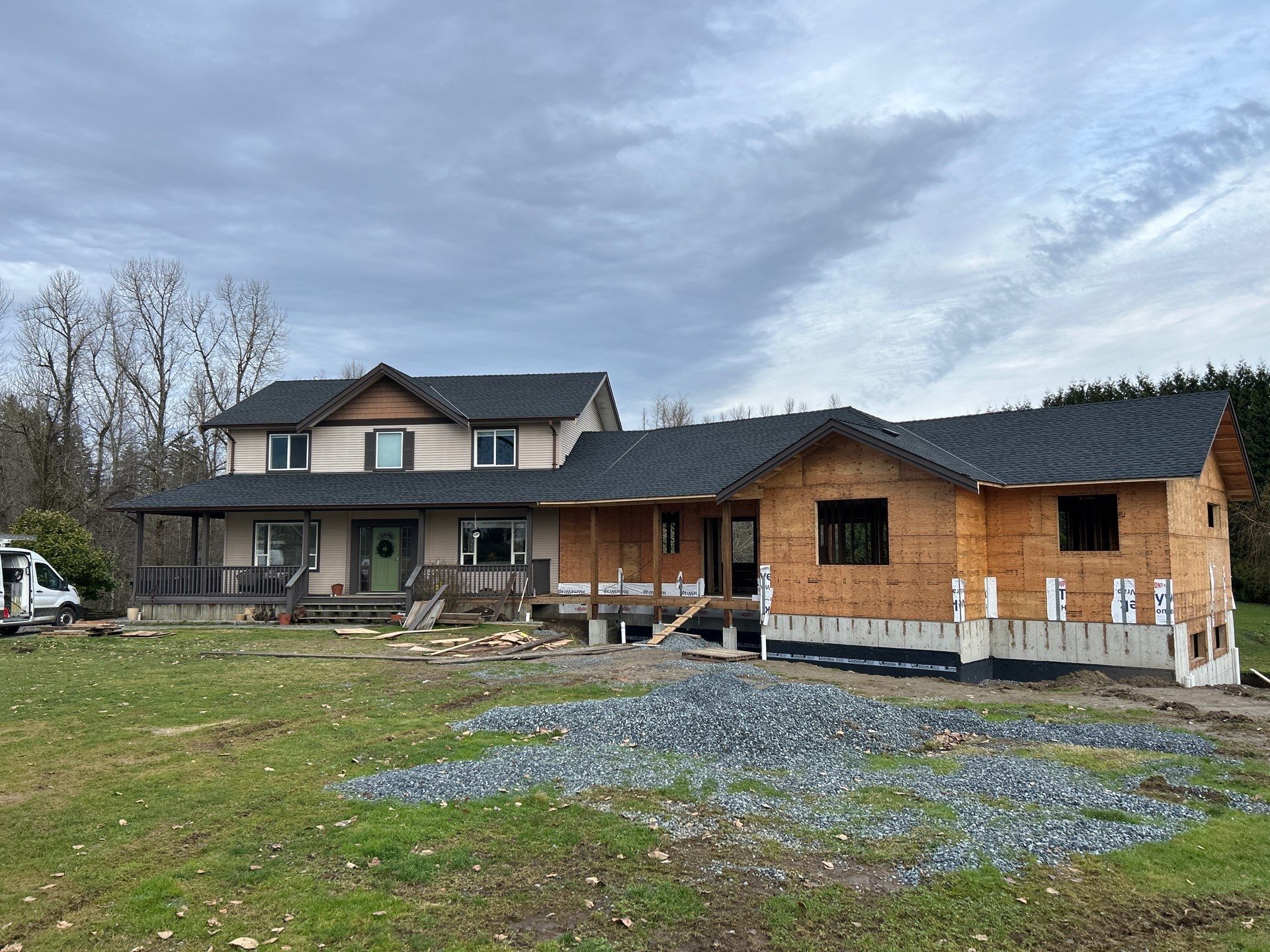 Residential Roofing Installation using GAF Charcoal HDZ by Top Notch Roofing Inc