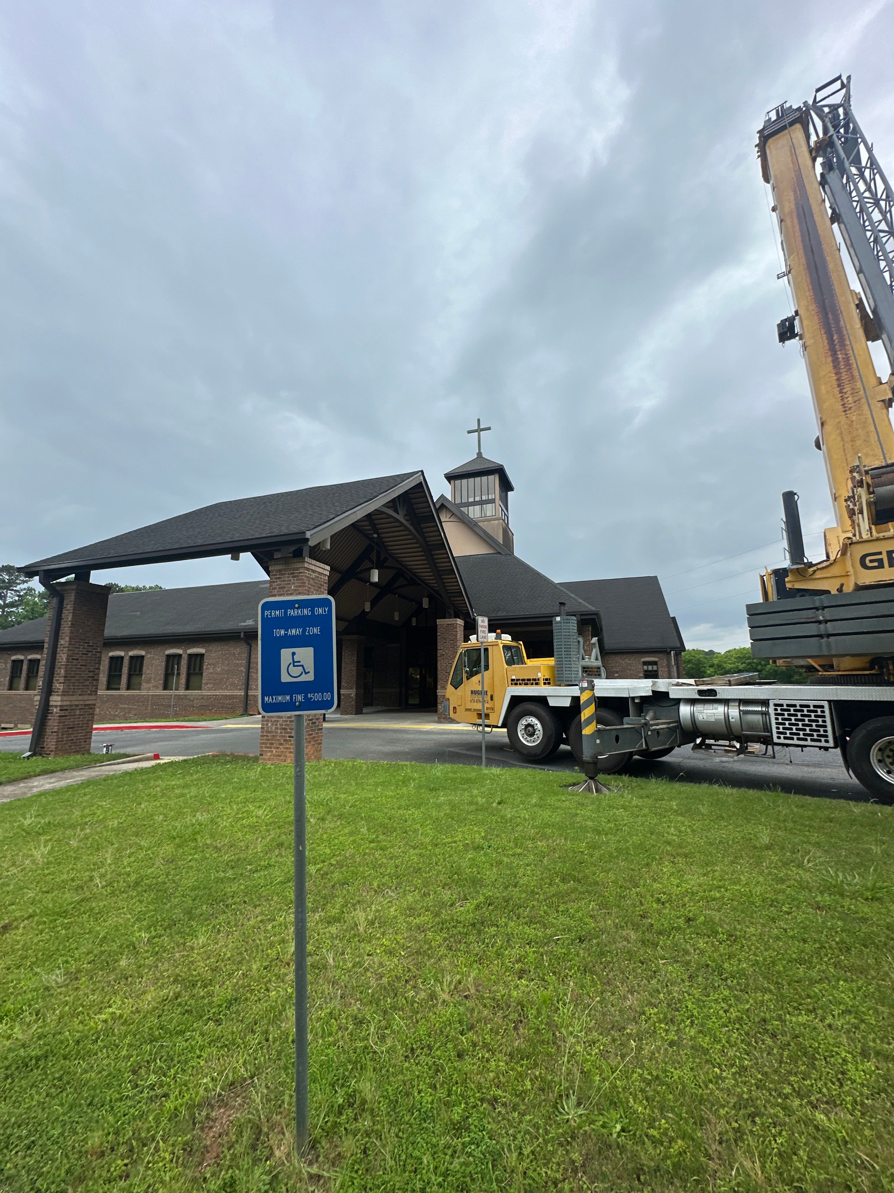 Steeple Cross Repair & Painting ⛪🎨 by Georgia Roof Advisors