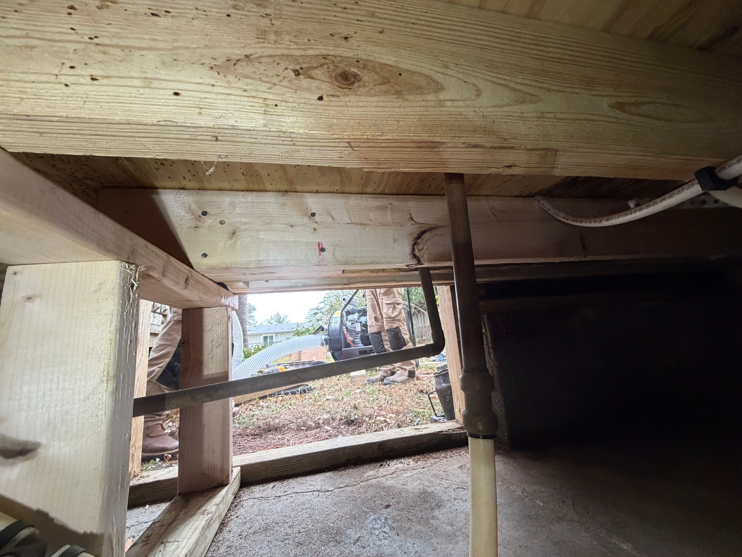 Project in Norfolk by Patriot Crawl Space Repairs