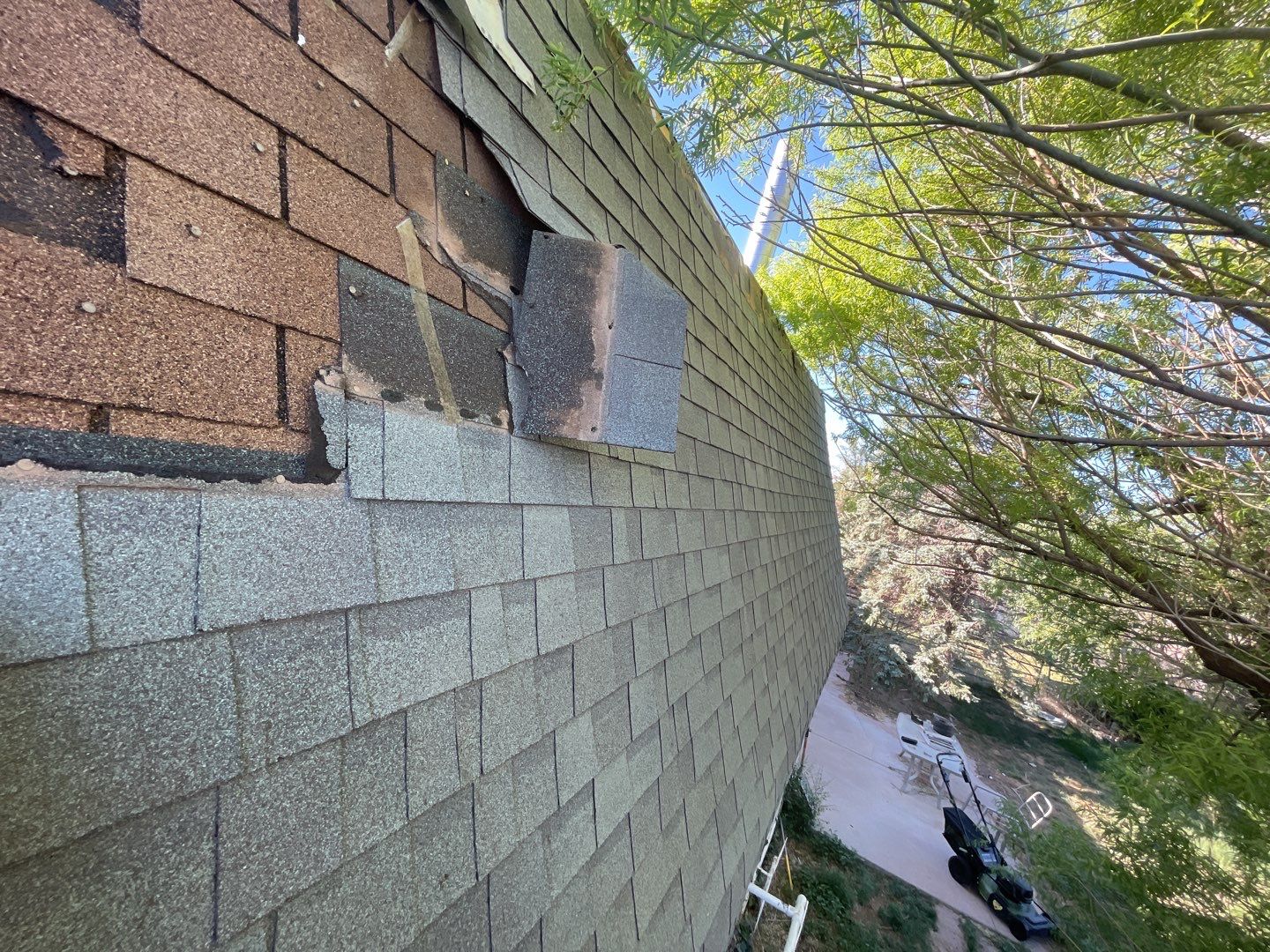 Architectural Shingle Roof Replacement with gutters and downspouts for Edgewood Home by Doyle Roof Masters Inc