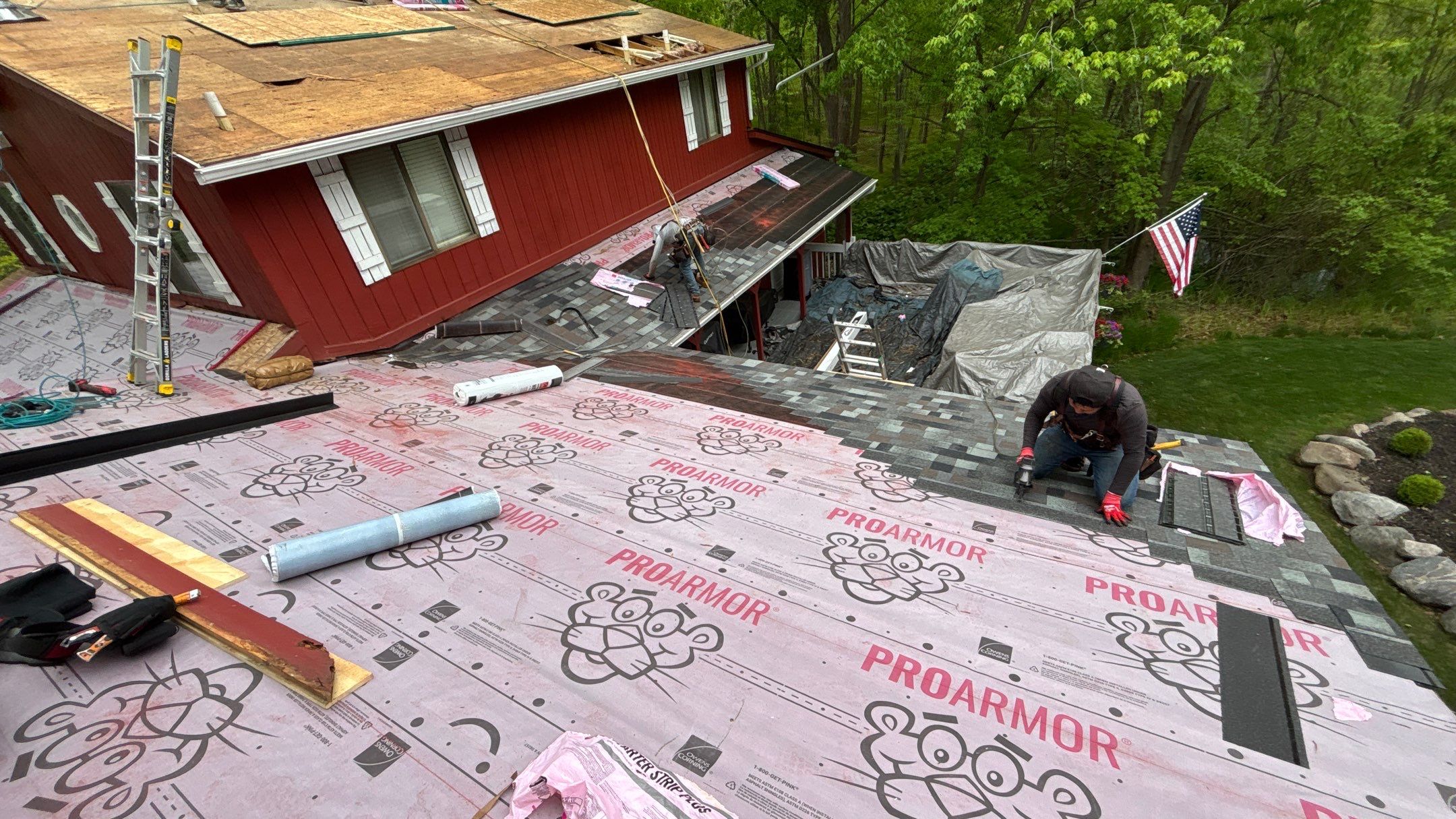 Roof Replacement using Owens Corning Storm Cloud by 180 Contractors