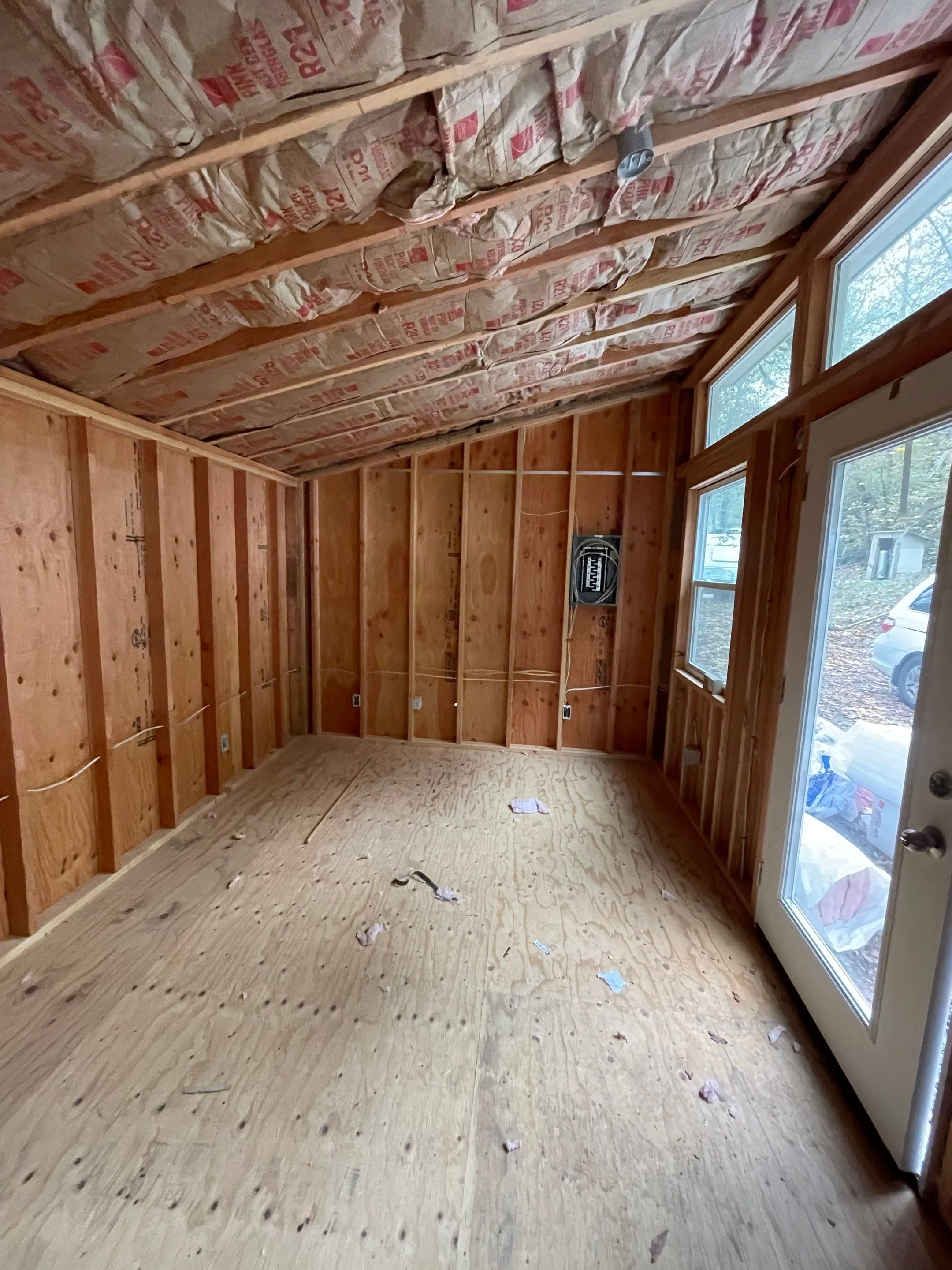 Shed Interior Finish by Villegas Remodeling, LLC