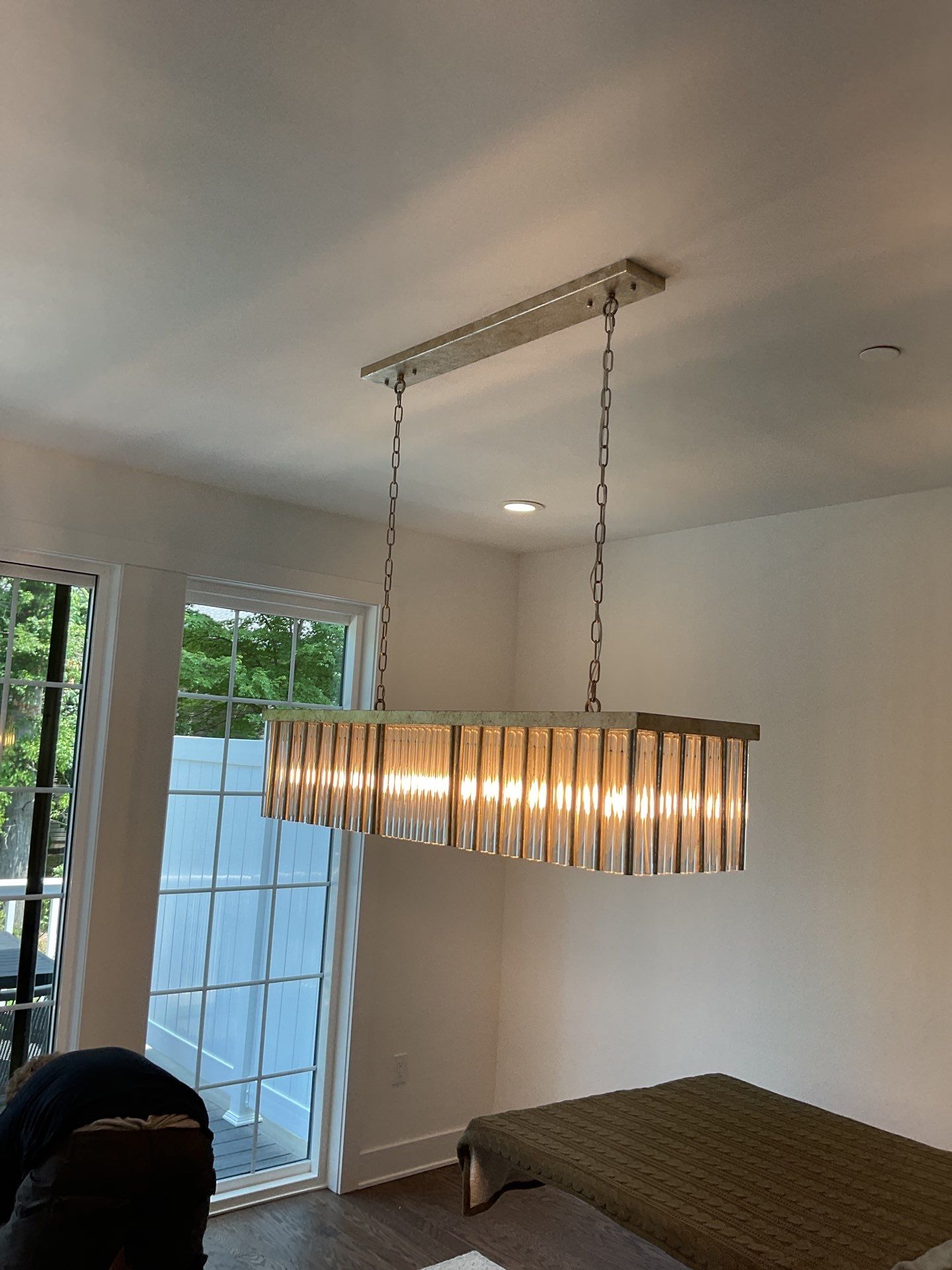 Elegant Lighting Fixture Installed with Reinforced Support by ZAM Electric