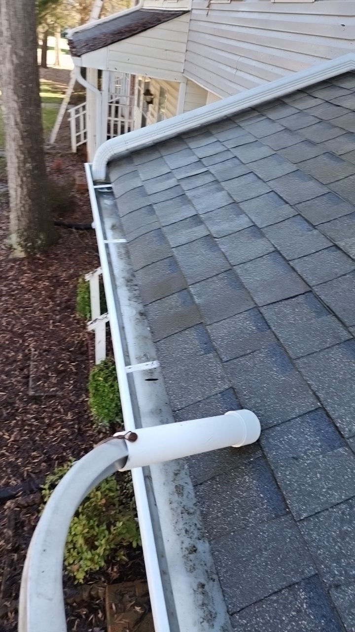 Gutter Cleaning using water by Power Wash Masters LLC