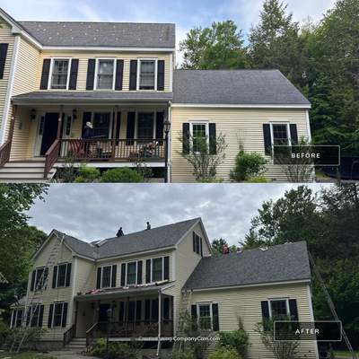 Complete Asphalt Shingle Roof Replacement for Brentwood NH Residence