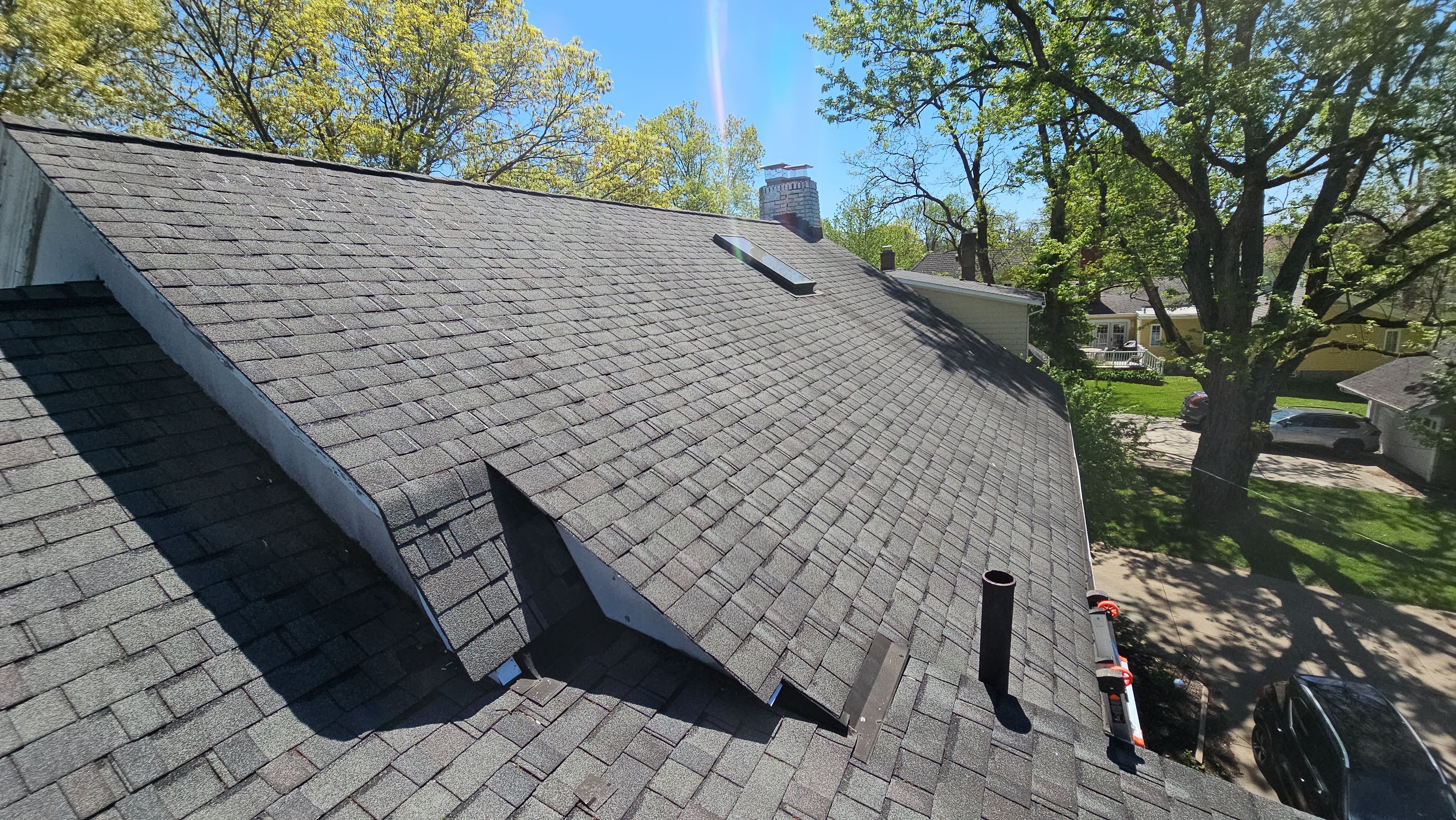 Atlas Pinnacle, Color, Coastal Granite, Drip Edge, Color, Black by Eagle Eye Roofing
