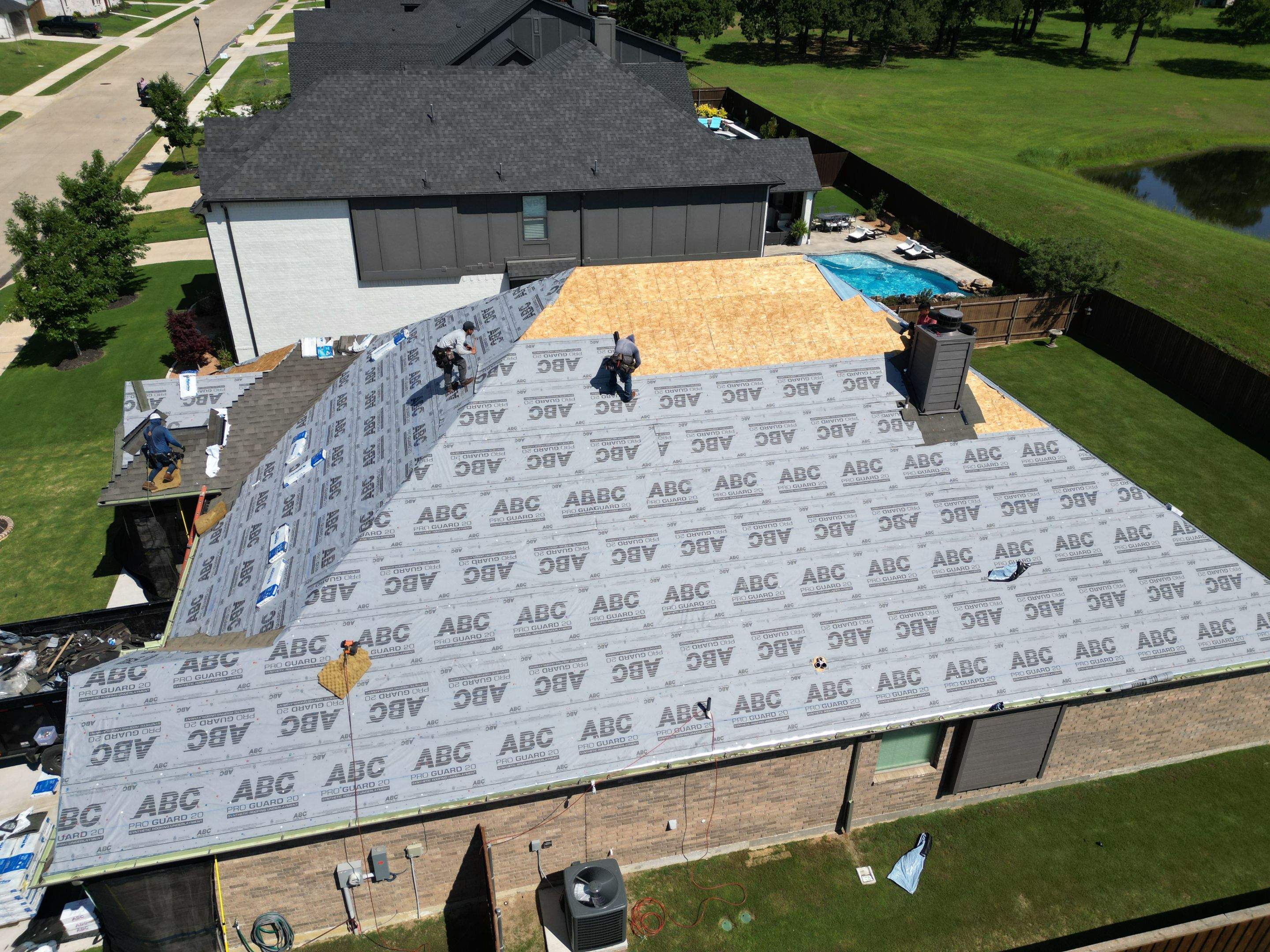 Residential Roofing Installation using Malarkey Vista AR by Harvey Roofing & Construction