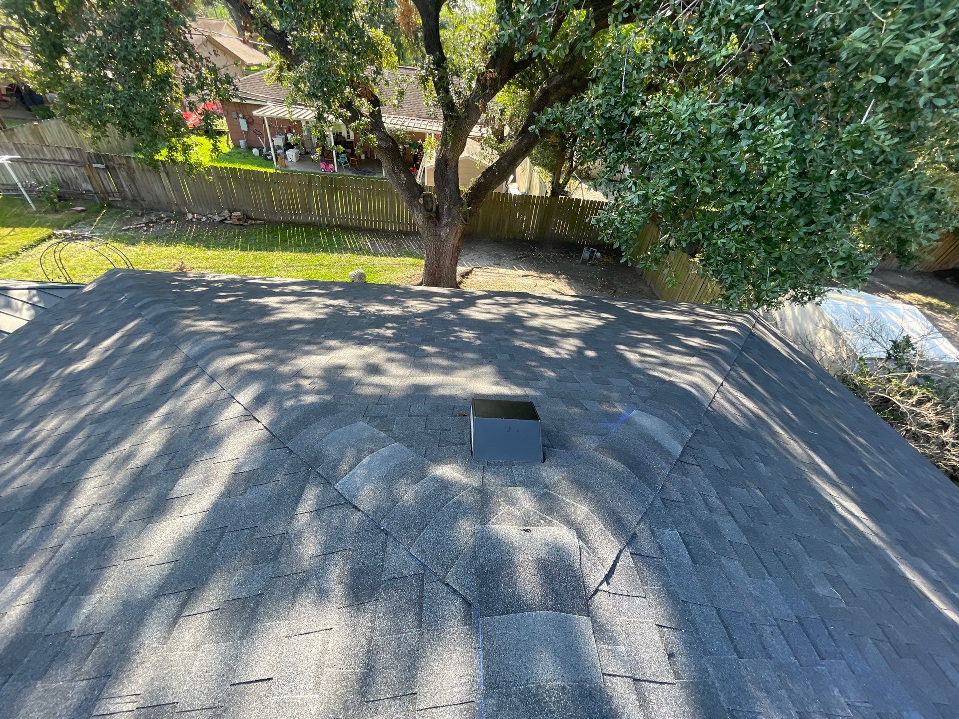 Residential Roofing Installation using Tamko Heritage® Series Rustic Black by CAP Roofing and Construction LLC