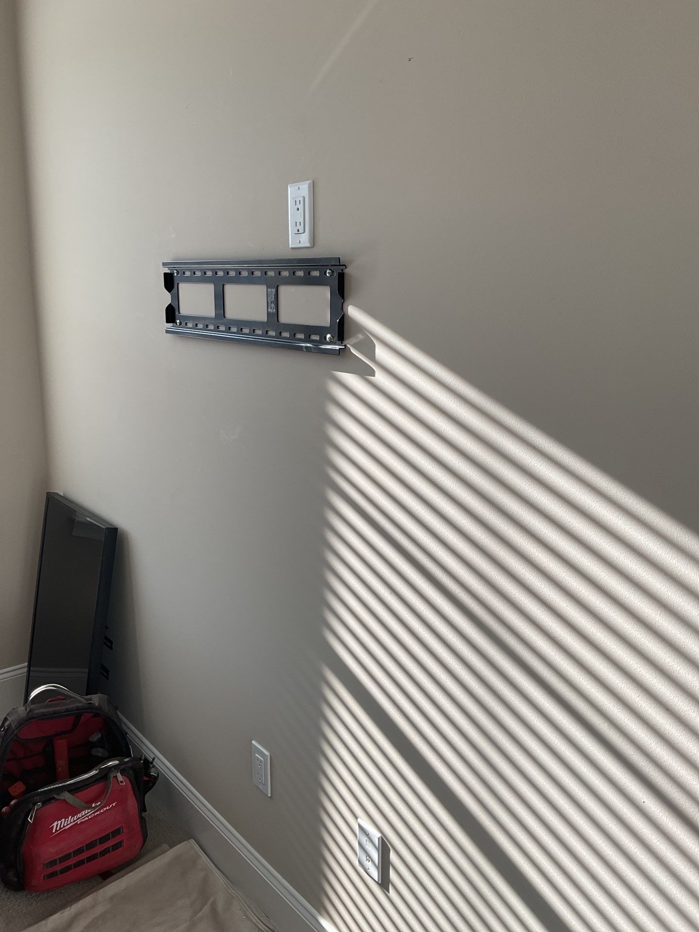 Wall Outlet Added for TV Setup by ZAM by ZAM Electric