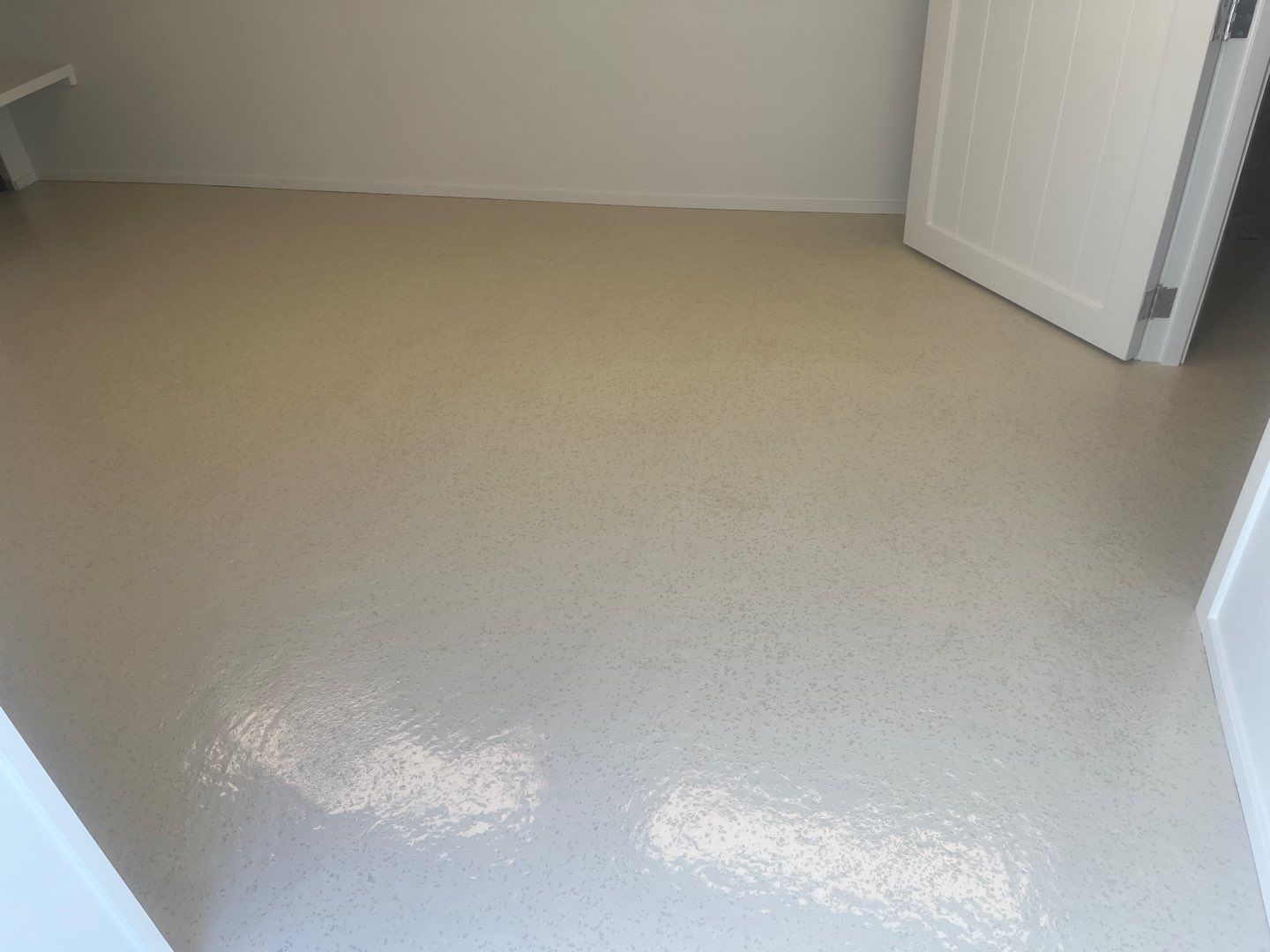 Luxury Home Concrete Floor - Epoxy & Flakes Finish - Stone Harbor, NJ by FreshCoat Works LLC