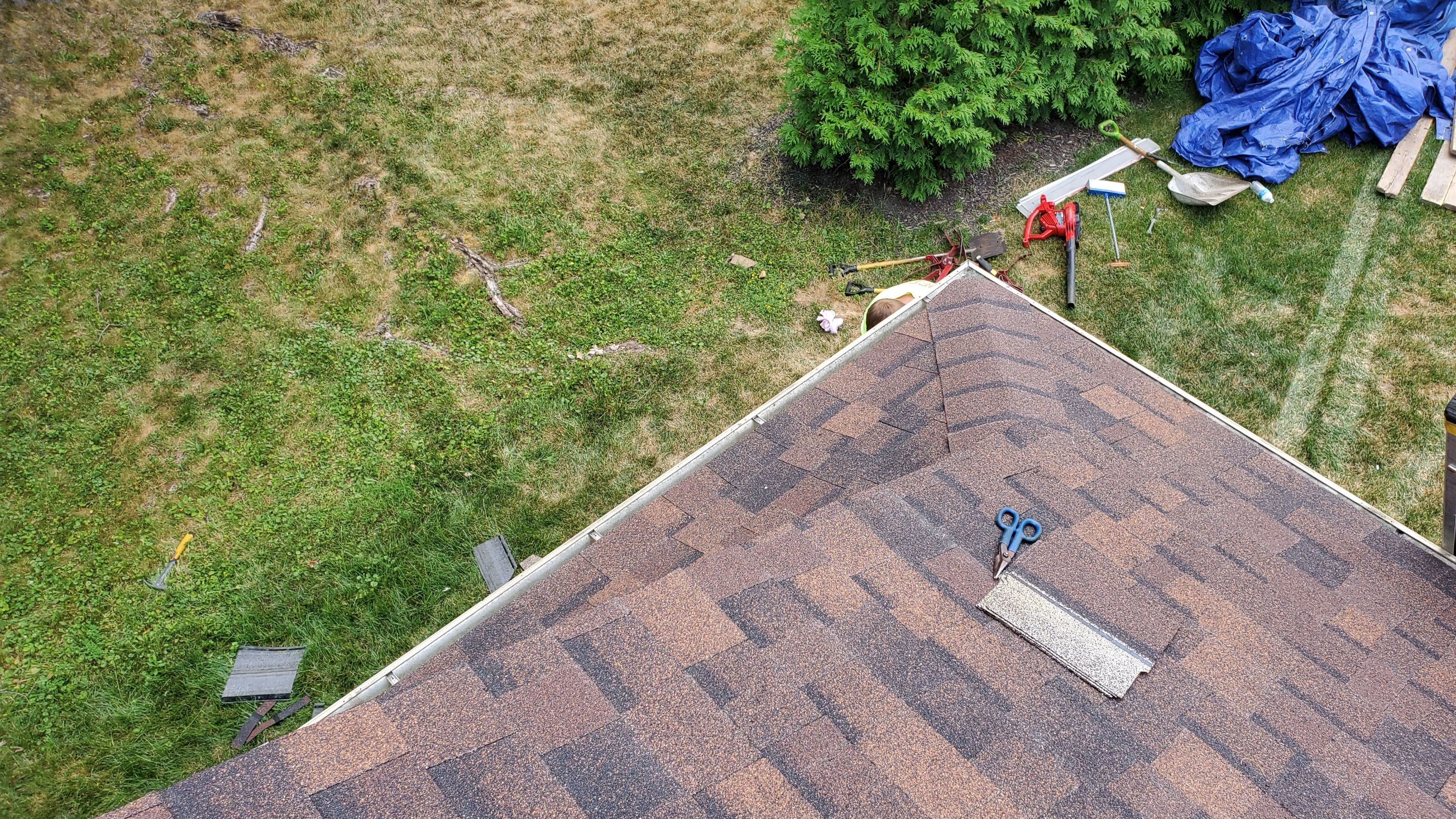 Residential Roofing Installation using Ownens Corning Duration Brownwood by Absolute Roofing and Construction