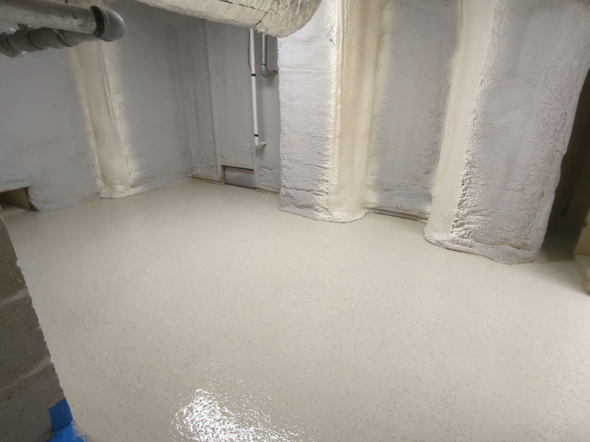 Luxury Home Concrete Floor - Epoxy & Flakes Finish - Stone Harbor, NJ by FreshCoat Works LLC