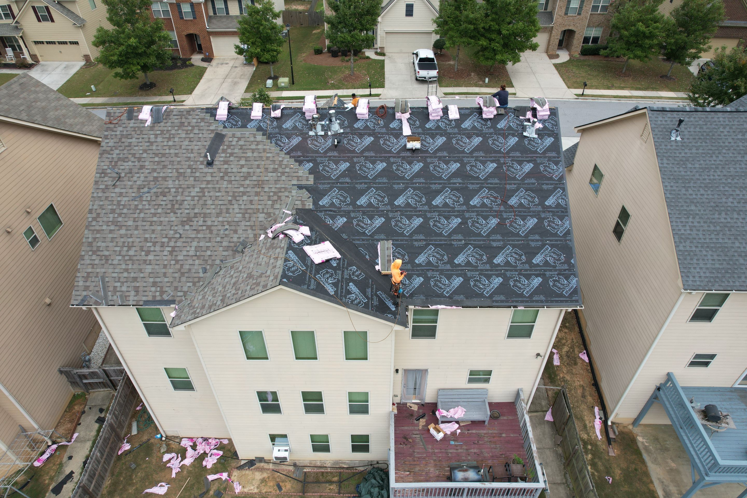 Residential Roofing Installation using Owens Corning by Inspector Roofing and Restoration