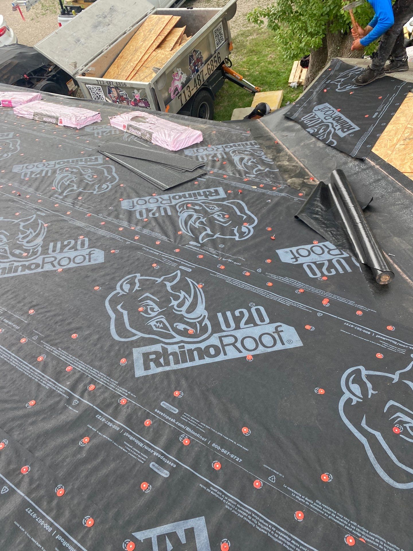 Residential Roofing Installation using Owen's Corning Duration (Lifetime) Shingles by Roof Repair Company
