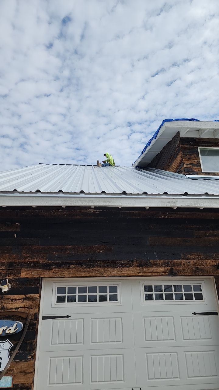 Ash Gray Exposed Fastener  by Reimagine Roofing