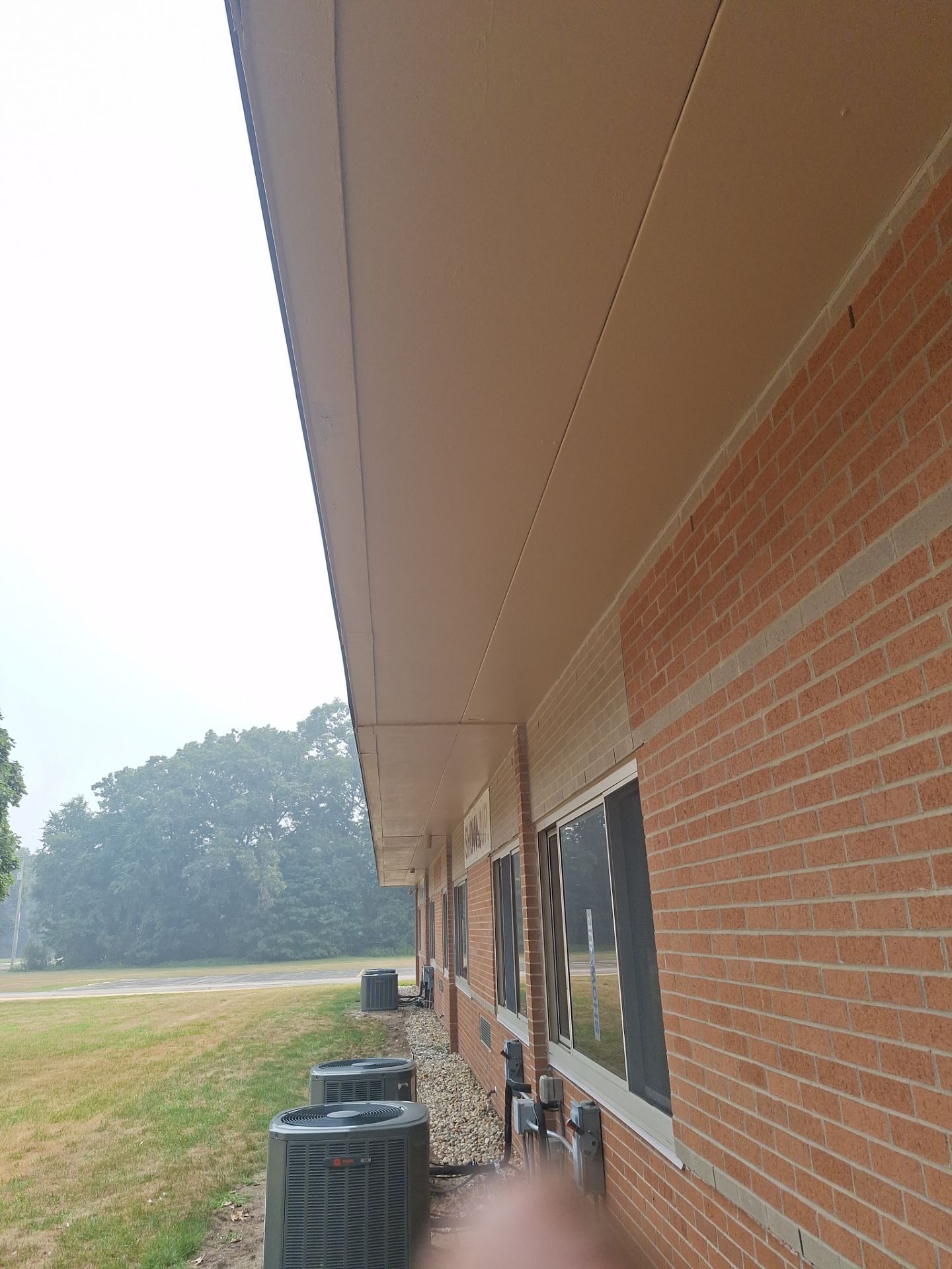 Commercial Exterior Pressure Washing and Soffit Preparation in Muskegon by Gordon Painting