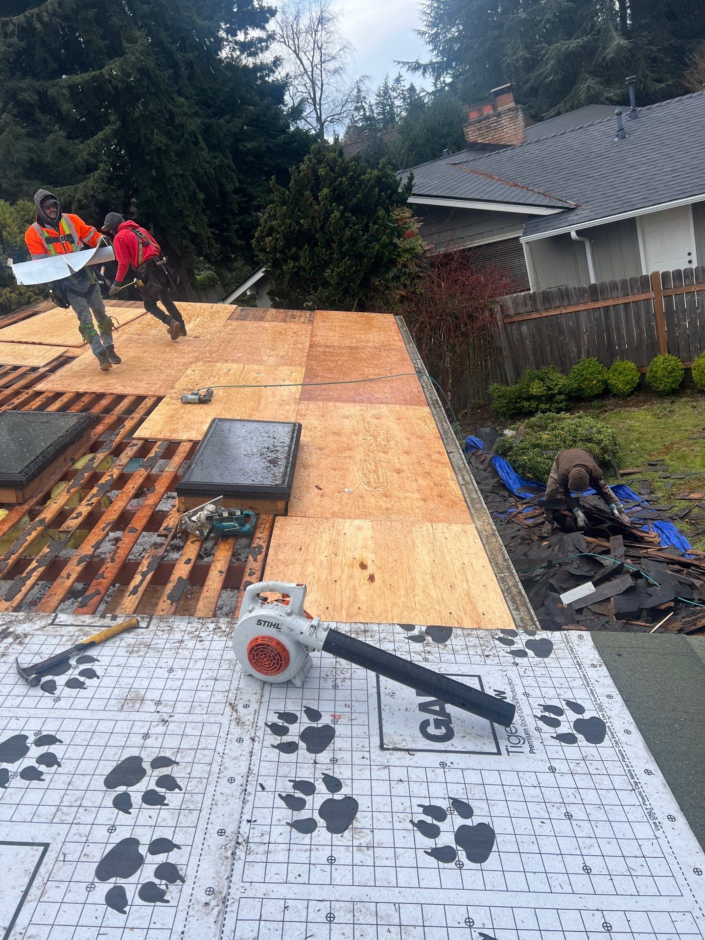 Residential Roofing Installation using GAF HDZ Shingles by Roofing Formula LLC