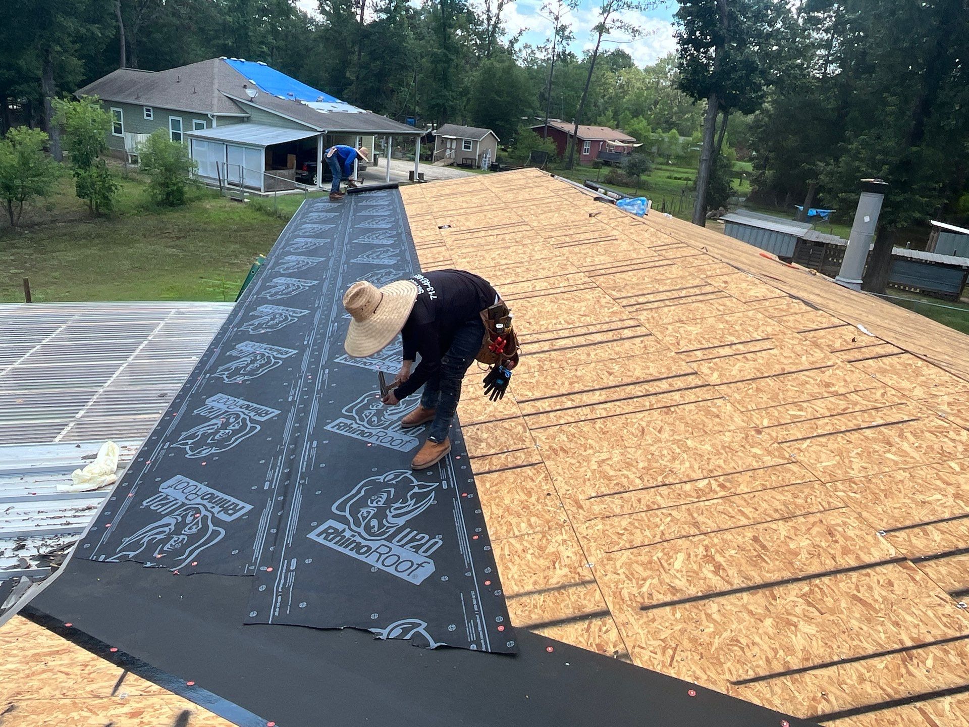 Residential Roofing Installation using Owen's Corning Duration (Lifetime) Shingles by Roof Repair Company