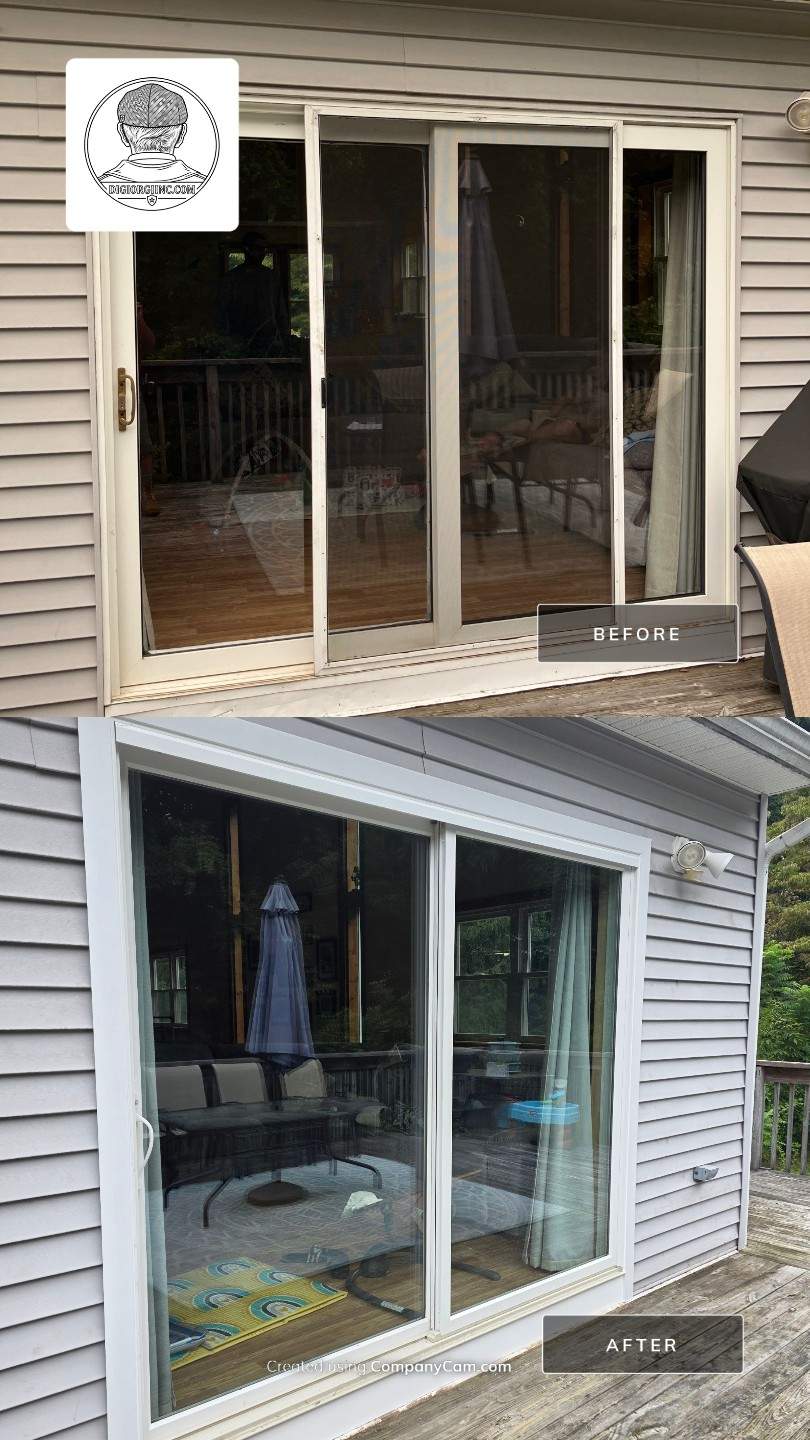 Infinity By Marvin Sliding Patio Door Installation by DiGiorgi Roofing and Siding Inc