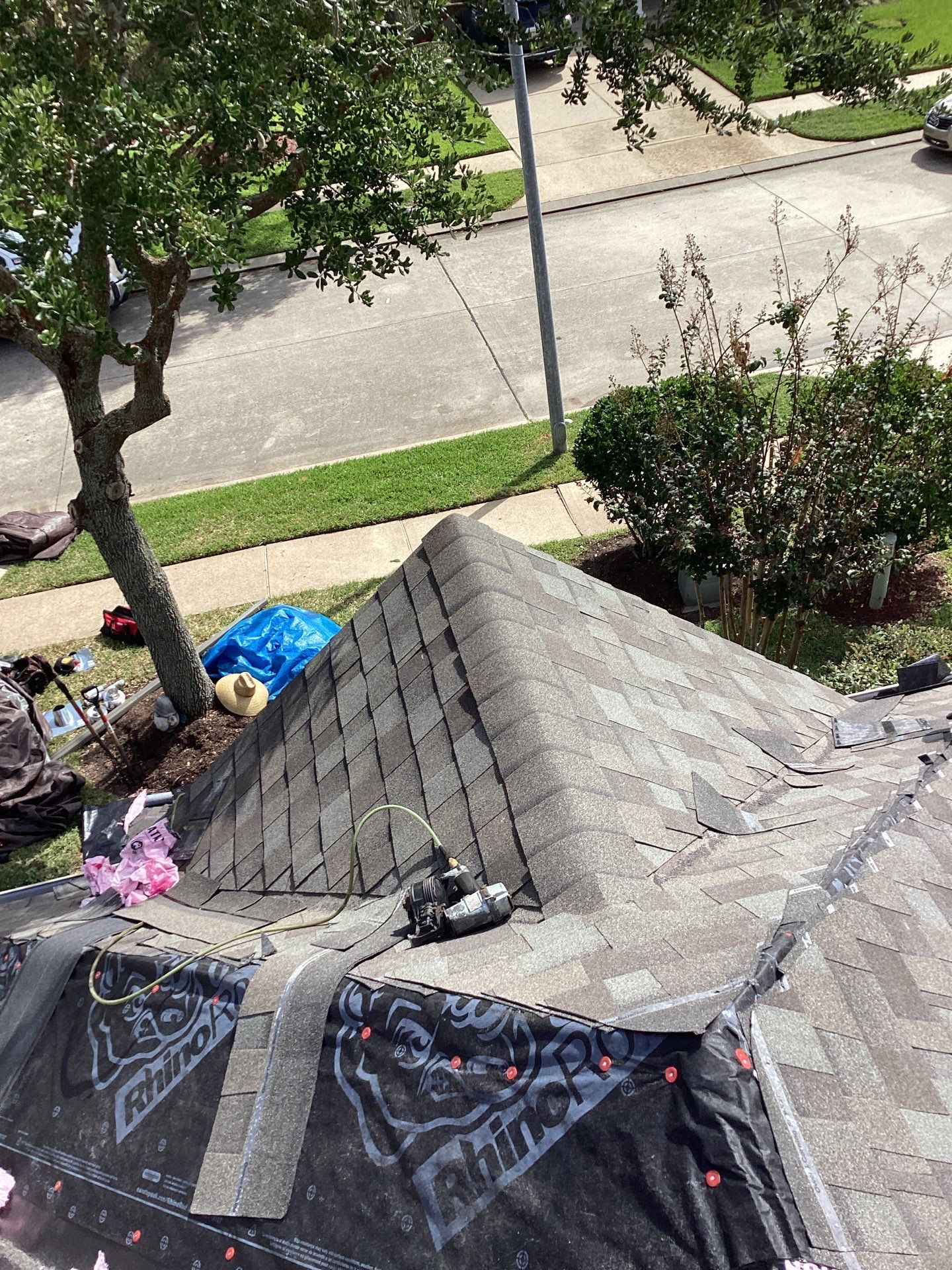 Residential Roofing Installation using Owen's Corning Duration (Lifetime) Shingles by Roof Repair Company