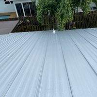 .032 Aluminum 1.5" Mechanical Seam Matte Black  by Total Roofing System The Metal Roof Experts